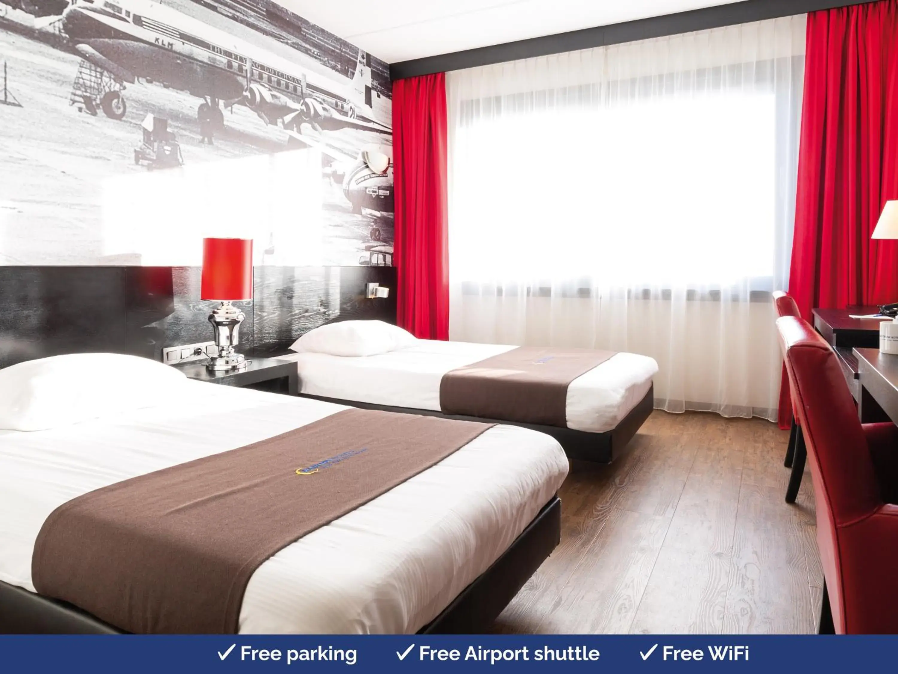 Bedroom, Bed in Best Western Plus Amsterdam Airport Hotel Bedroom, Bed in Best Western Plus Amsterdam Airport Hotel