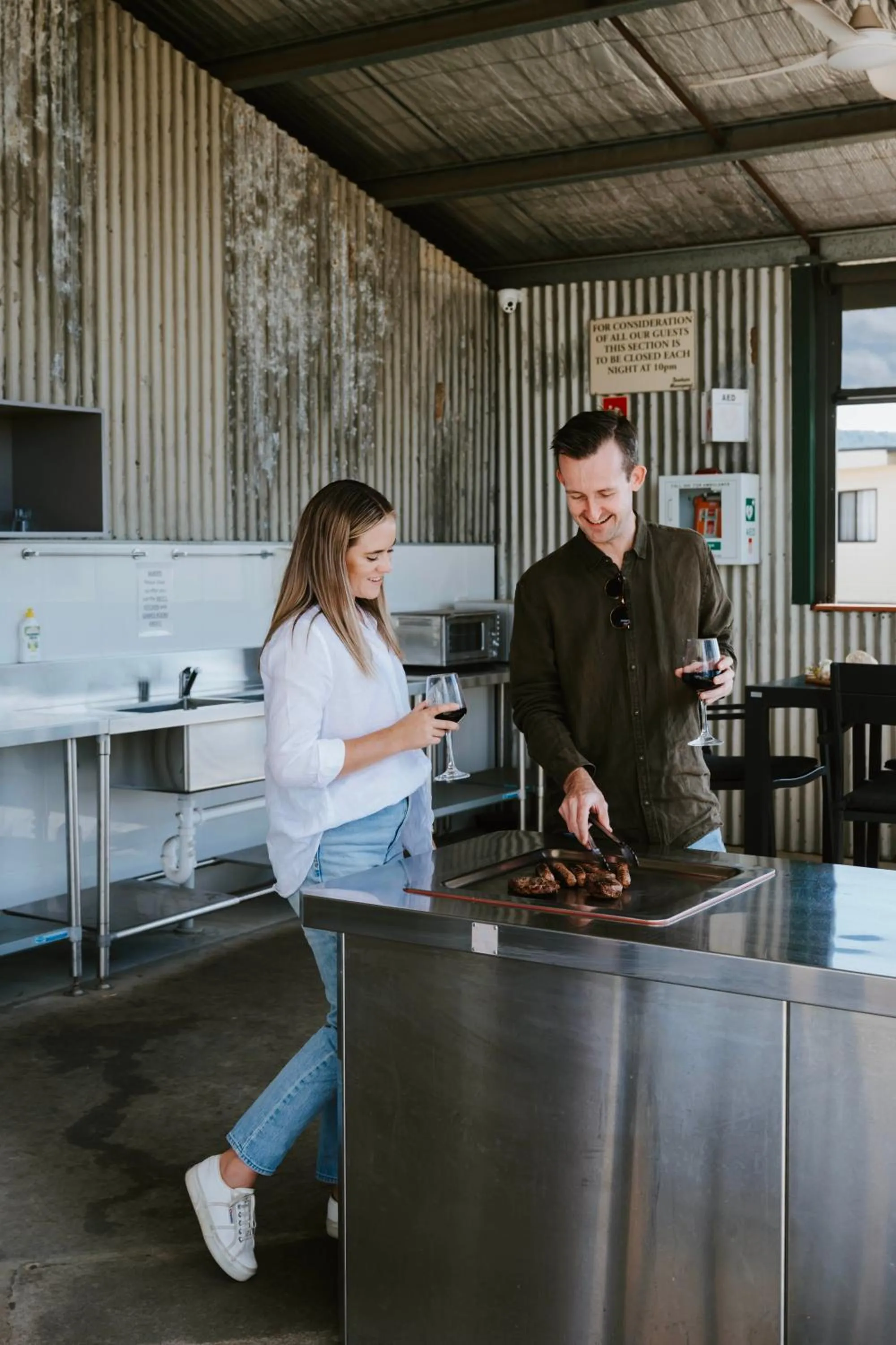 Communal kitchen in Mudgee Valley Park
