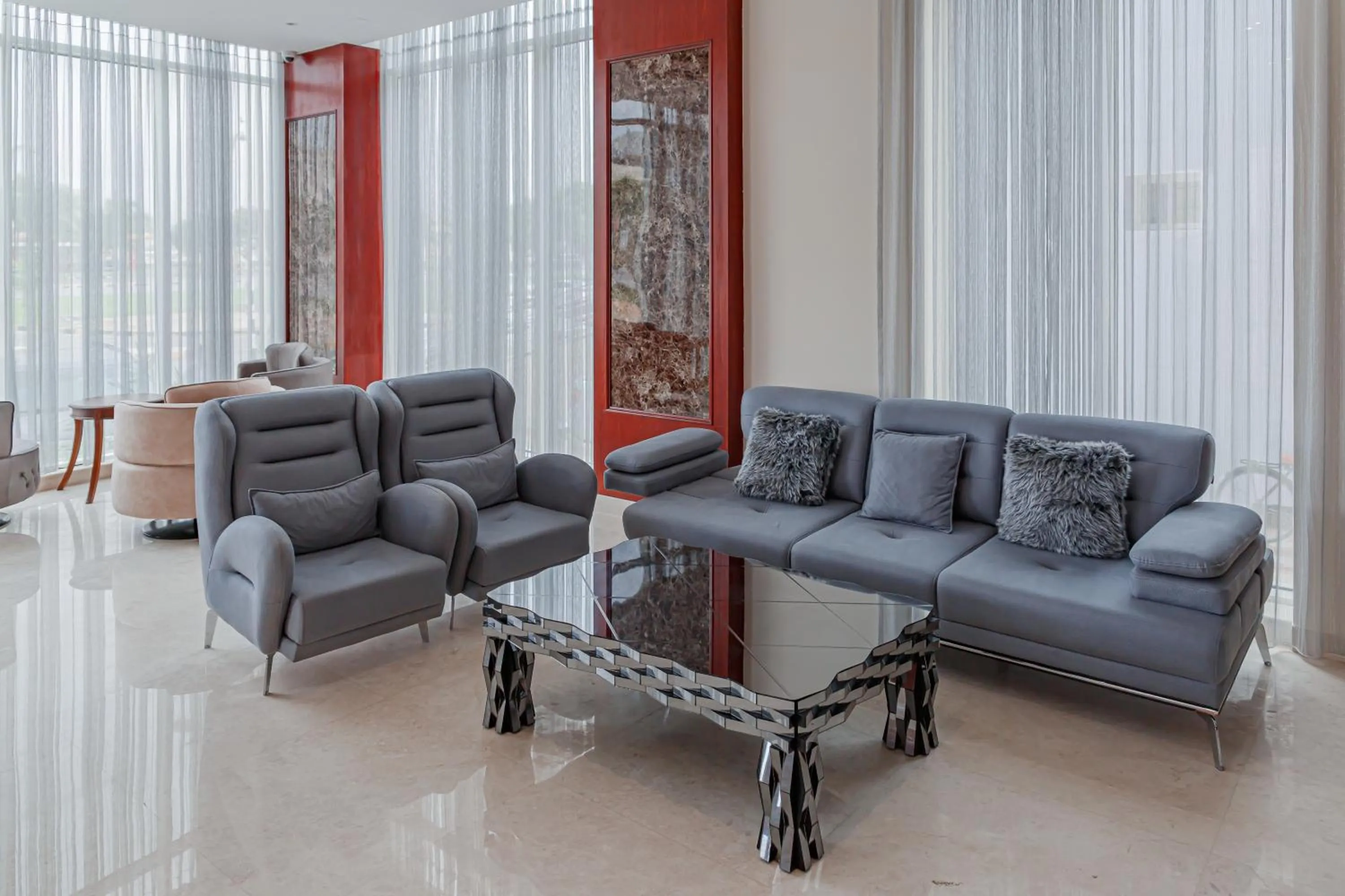 Seating area in Salalah International Hotel