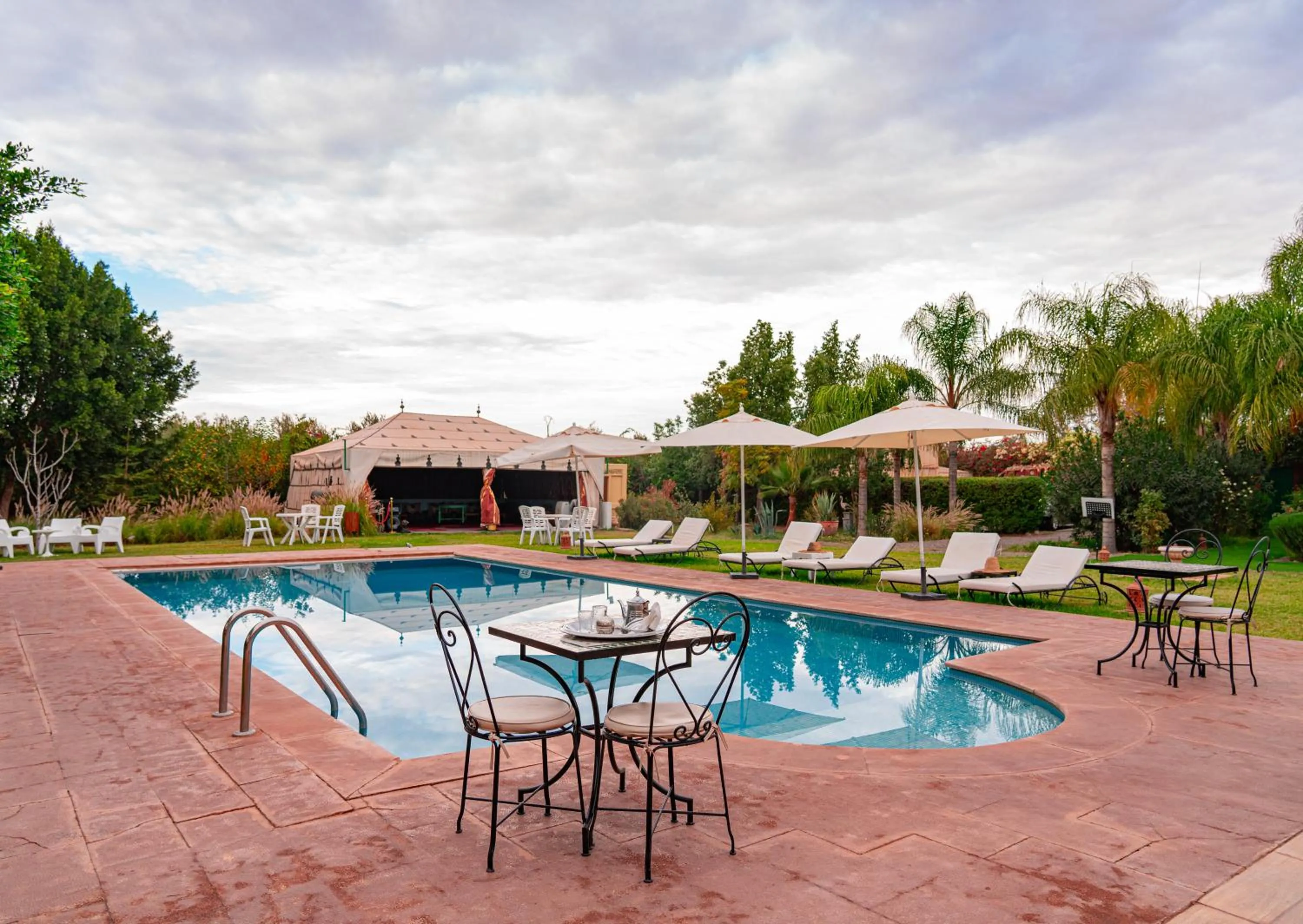 Pool view in Villa Baddi Marrakech