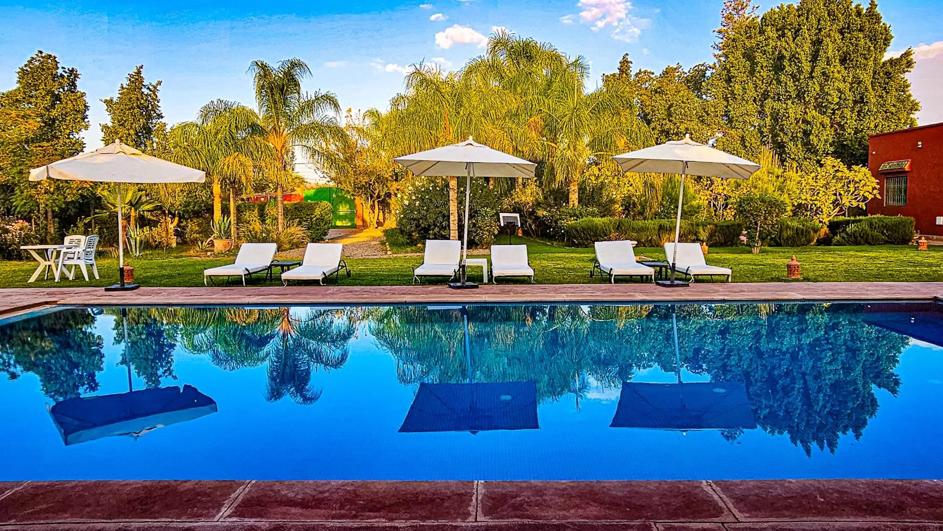 Garden view in Villa Baddi Marrakech