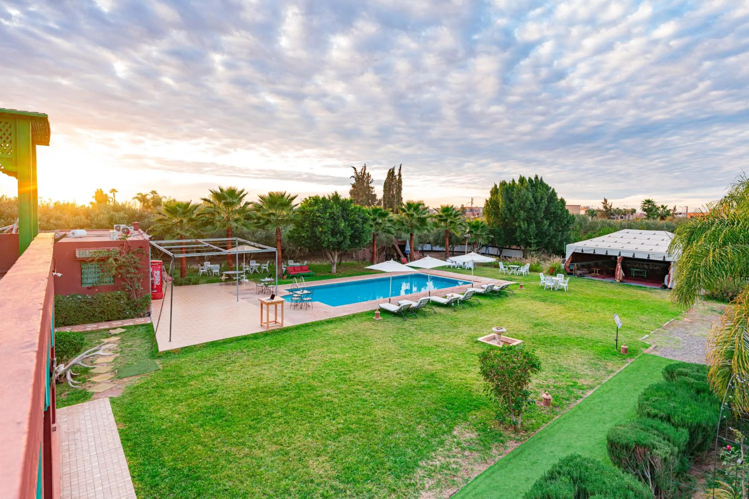 Natural landscape in Villa Baddi Marrakech