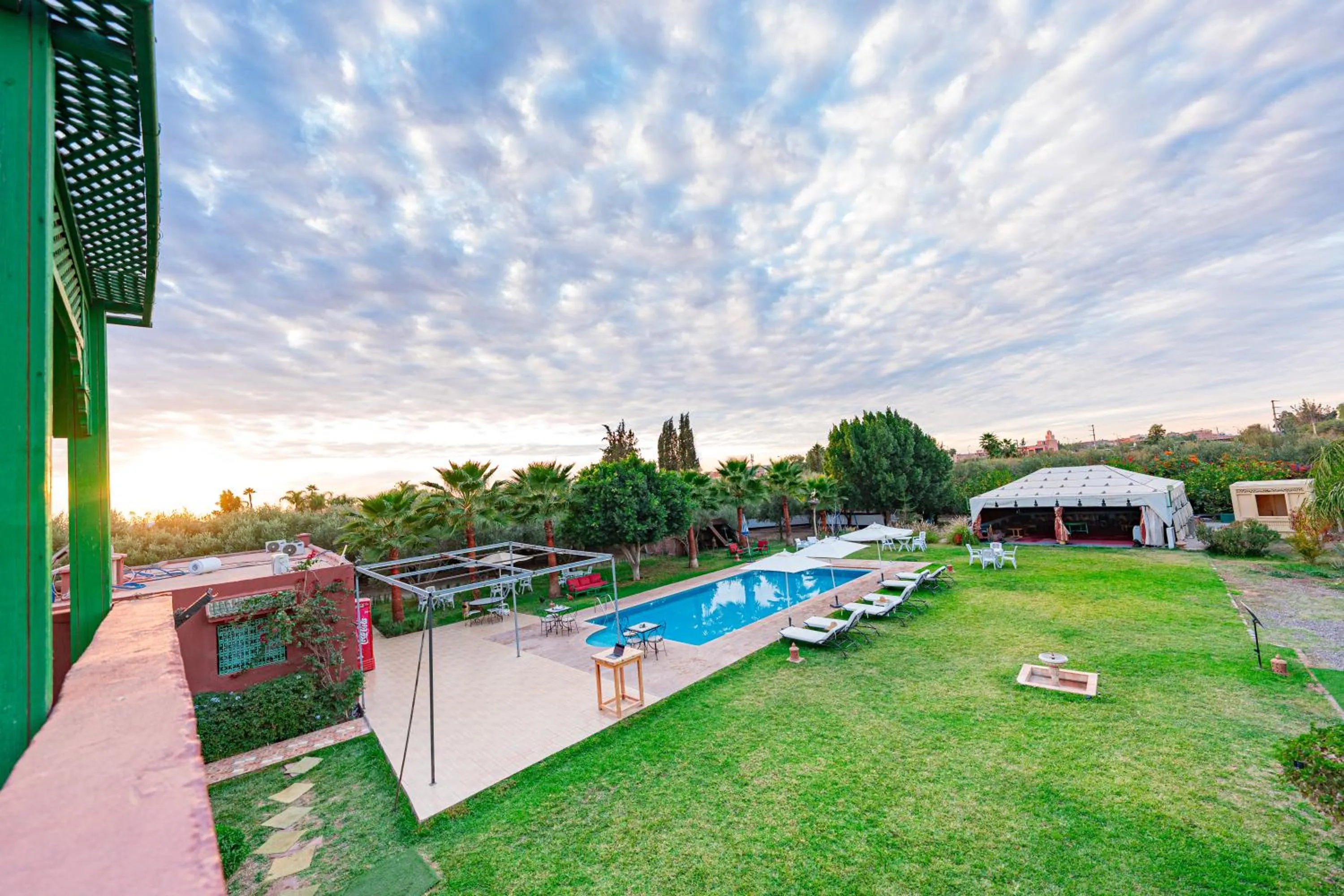 Garden view in Villa Baddi Marrakech