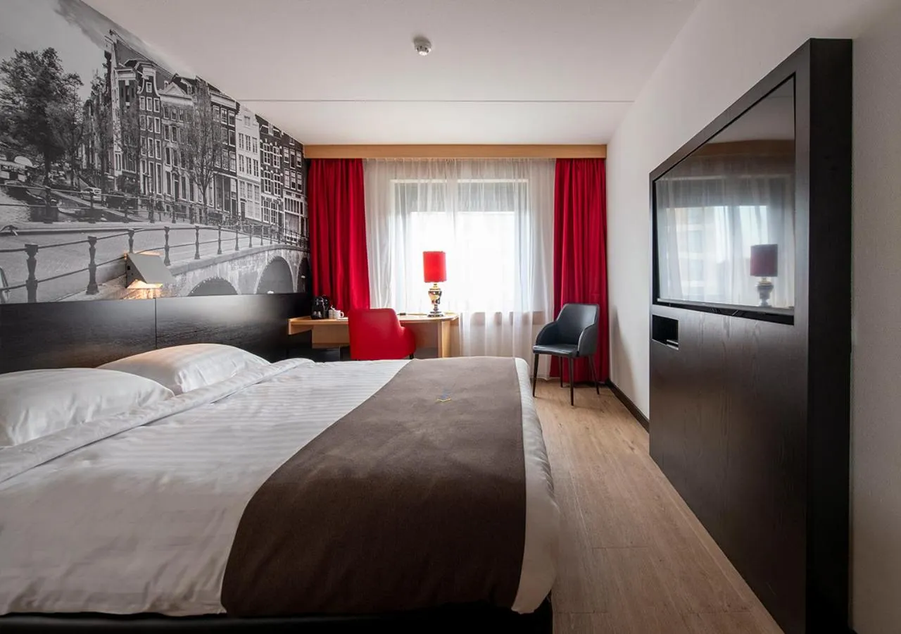 Bed in Bastion Hotel Amsterdam Noord