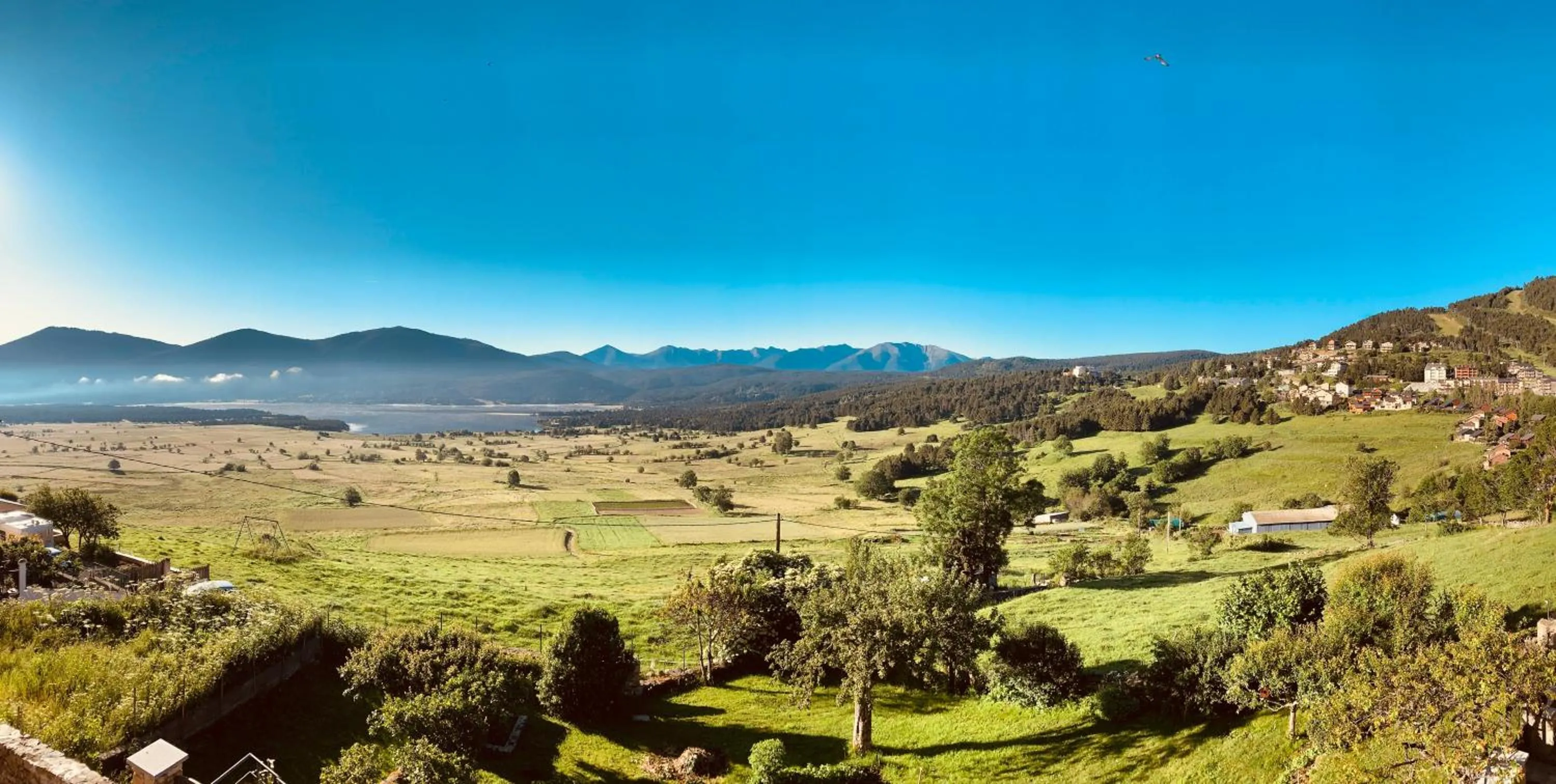 View (from property/room) in Le Refuge Cal Chalon , chalet de luxe au cœur du village