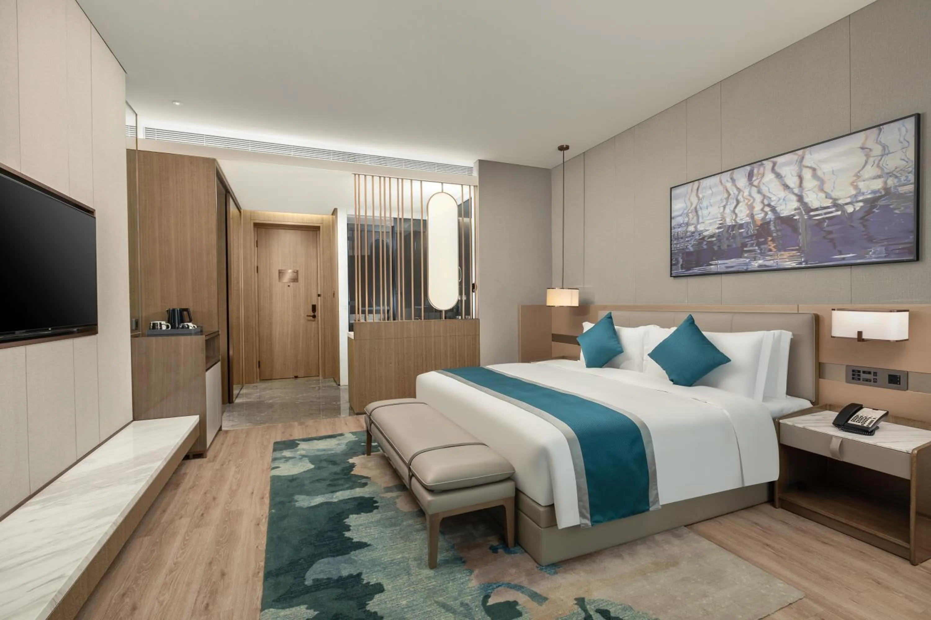 Bedroom, Bed in Wyndham Garden Shenzhen Longhua