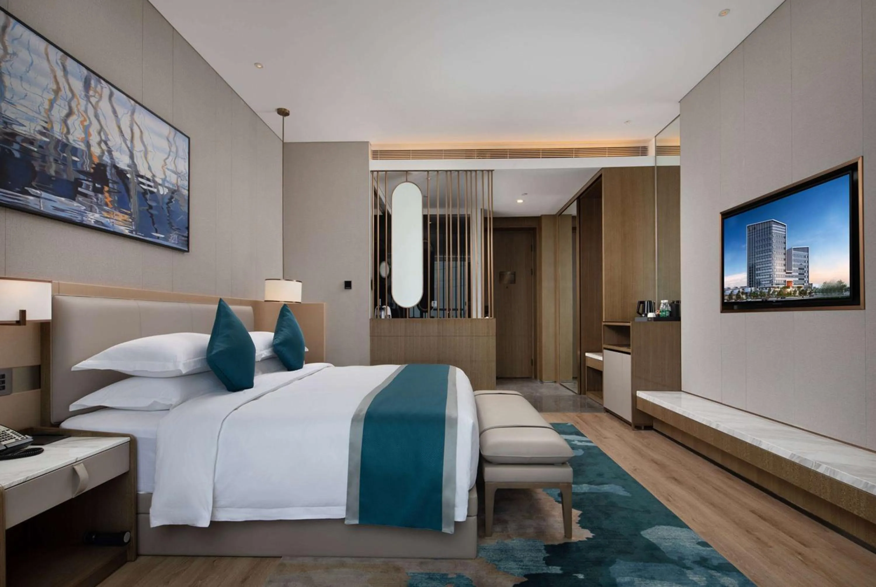 Photo of the whole room, Bed in Wyndham Garden Shenzhen Longhua