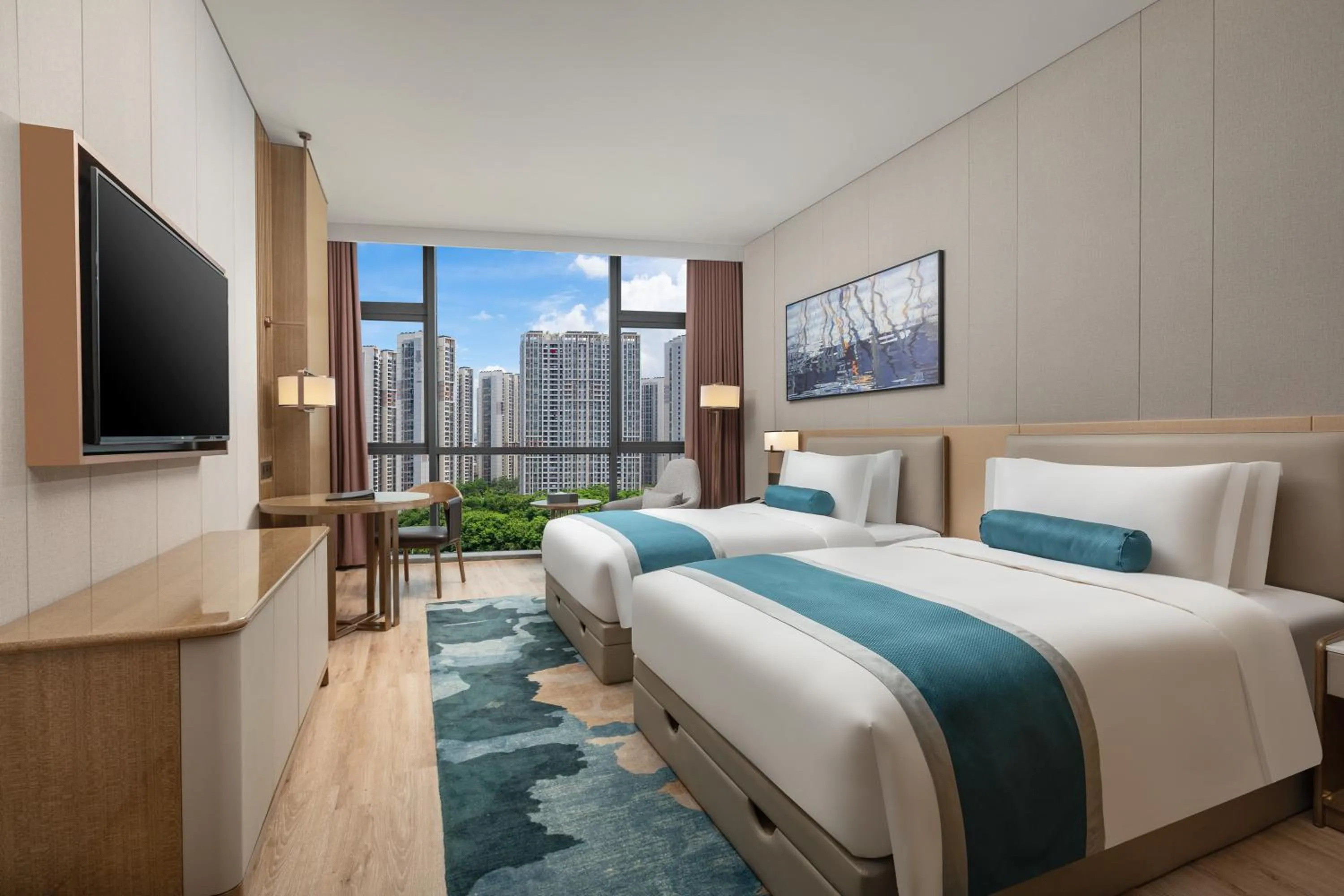 Bedroom, Bed in Wyndham Garden Shenzhen Longhua