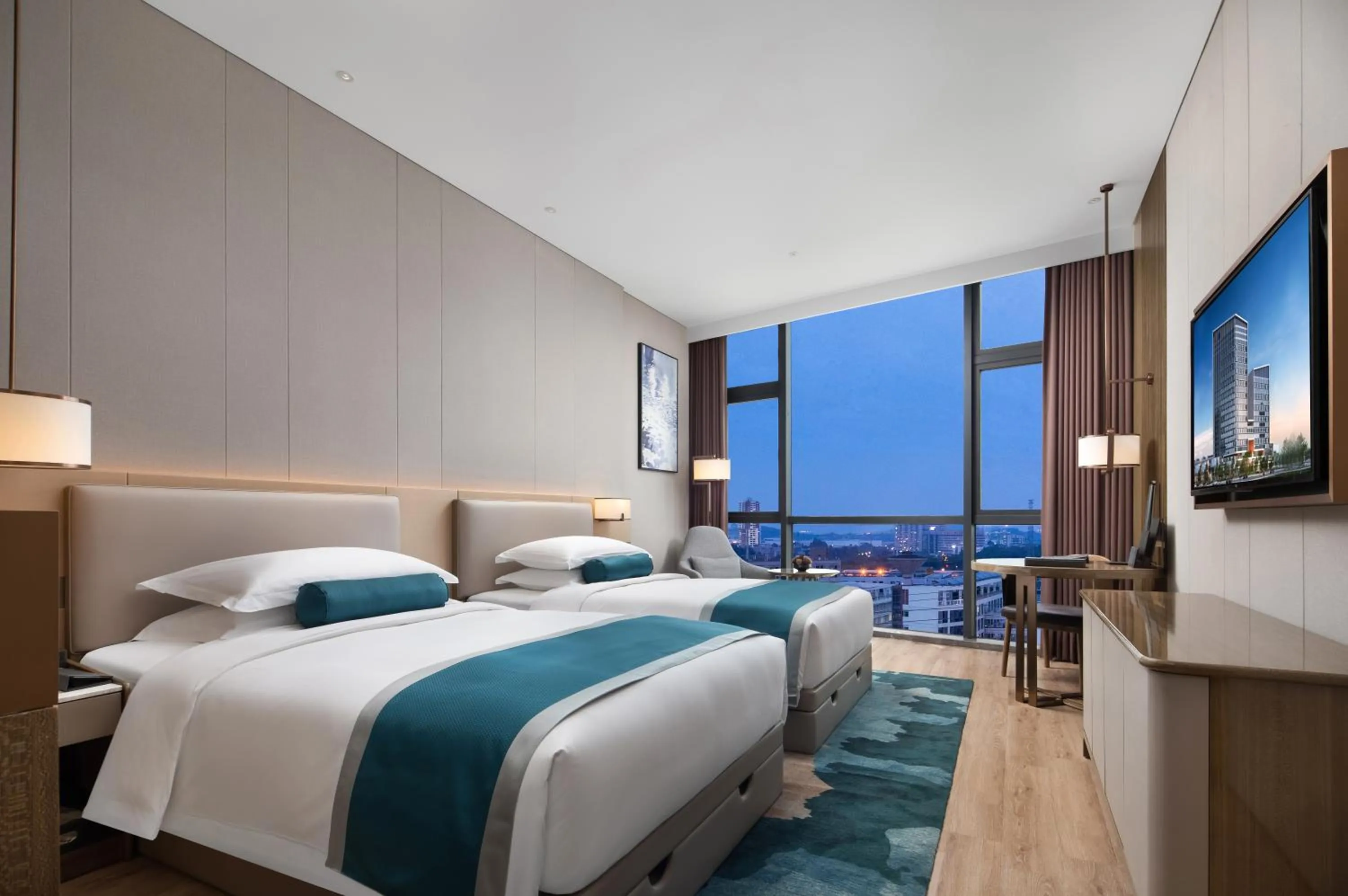 Bedroom, Bed in Wyndham Garden Shenzhen Longhua