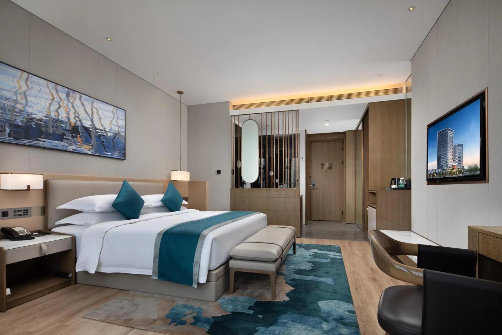 Bedroom, Bed in Wyndham Garden Shenzhen Longhua