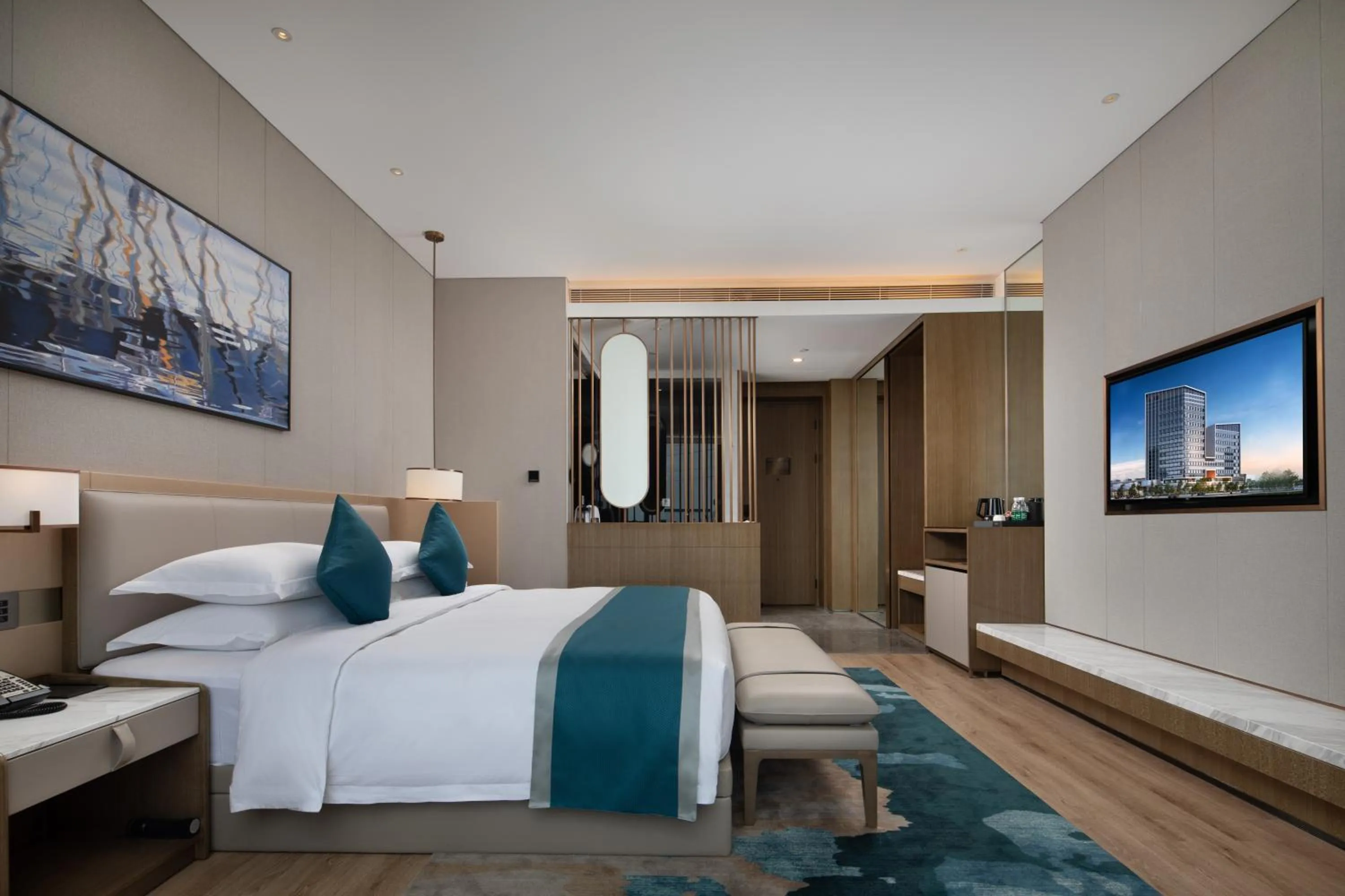 Bedroom, Bed in Wyndham Garden Shenzhen Longhua