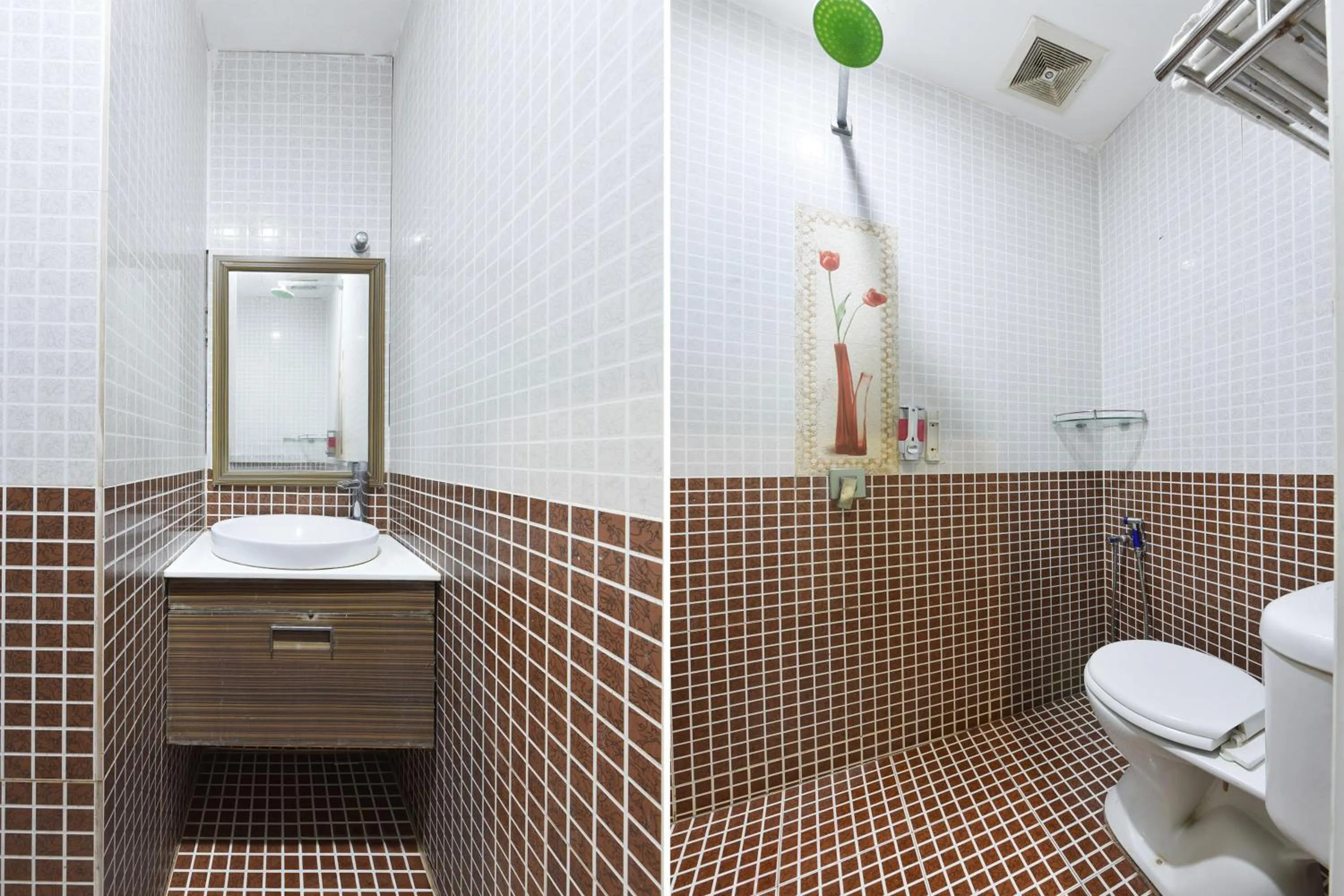 Bathroom in Hotel O G Home Hotel, Kota Bharu, Kelantan.