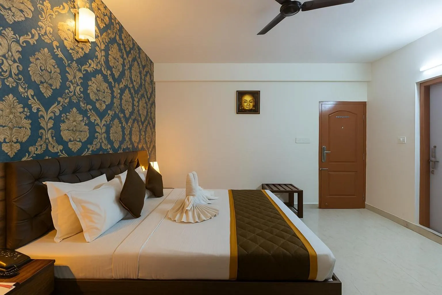 Photo of the whole room, Bed in Sai Bliss International, Manyata Tech Park