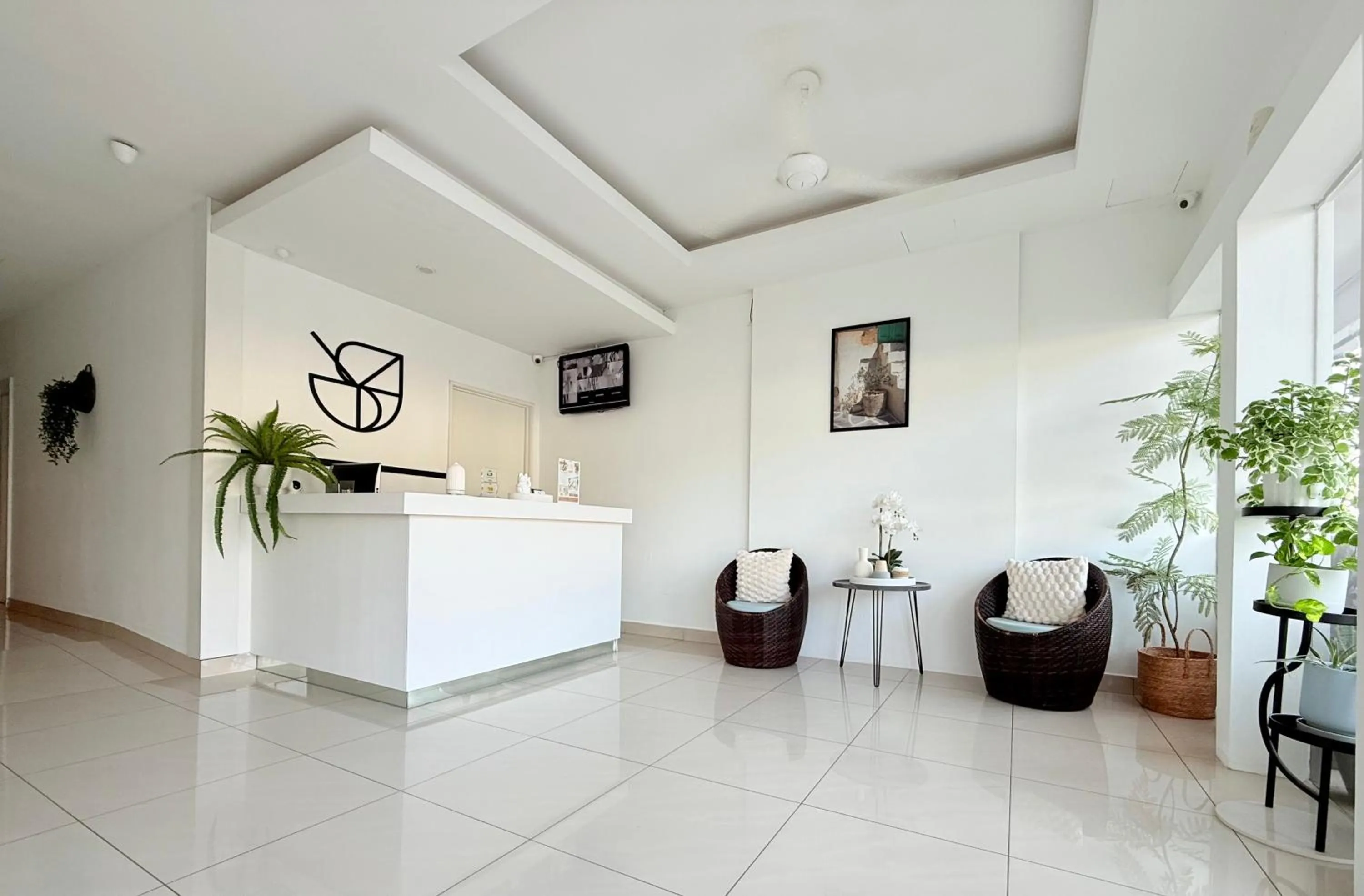 Seating area in V Hotel Melaka (Near Jonker Street)