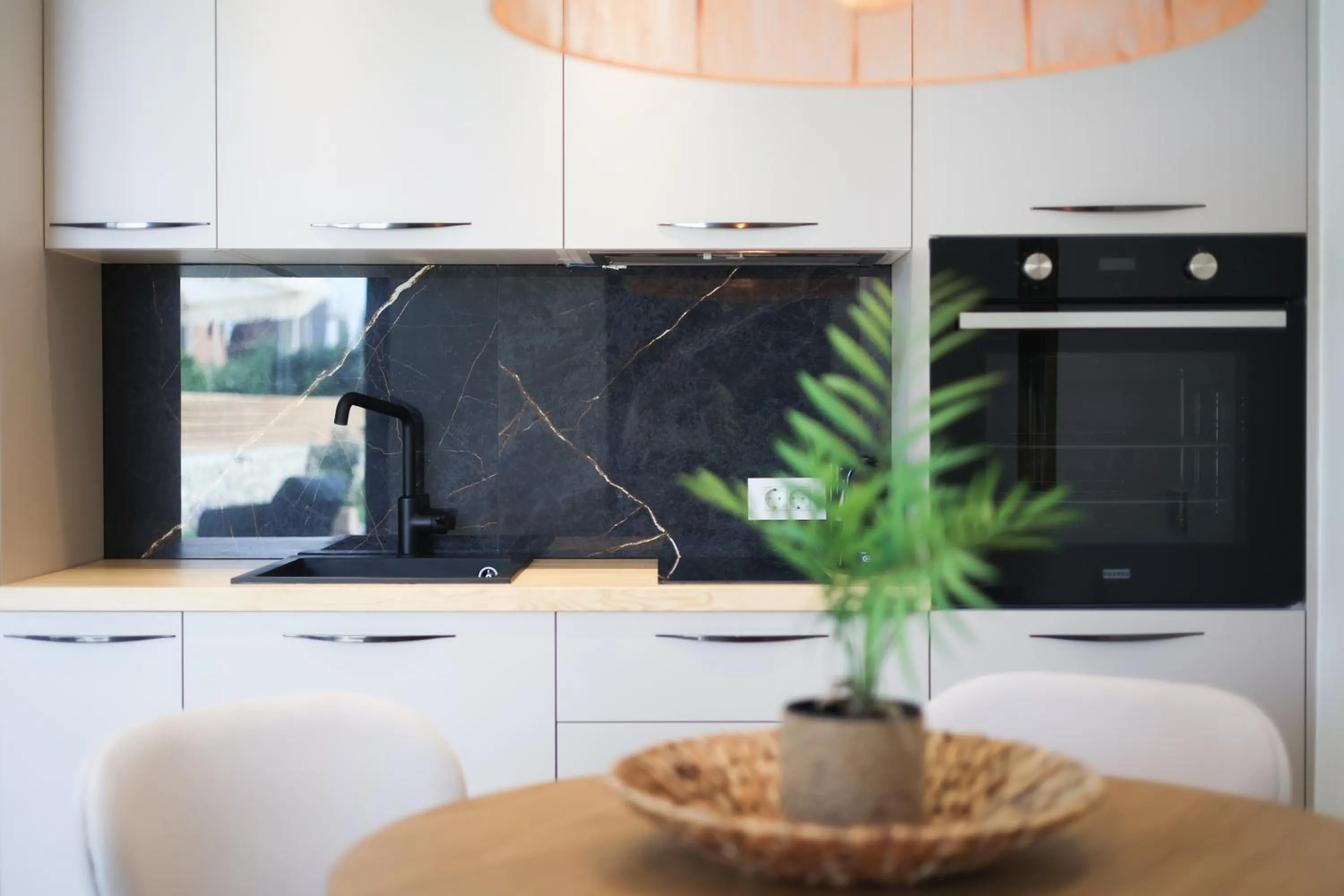 Kitchen or kitchenette in Melior Luxury Villas