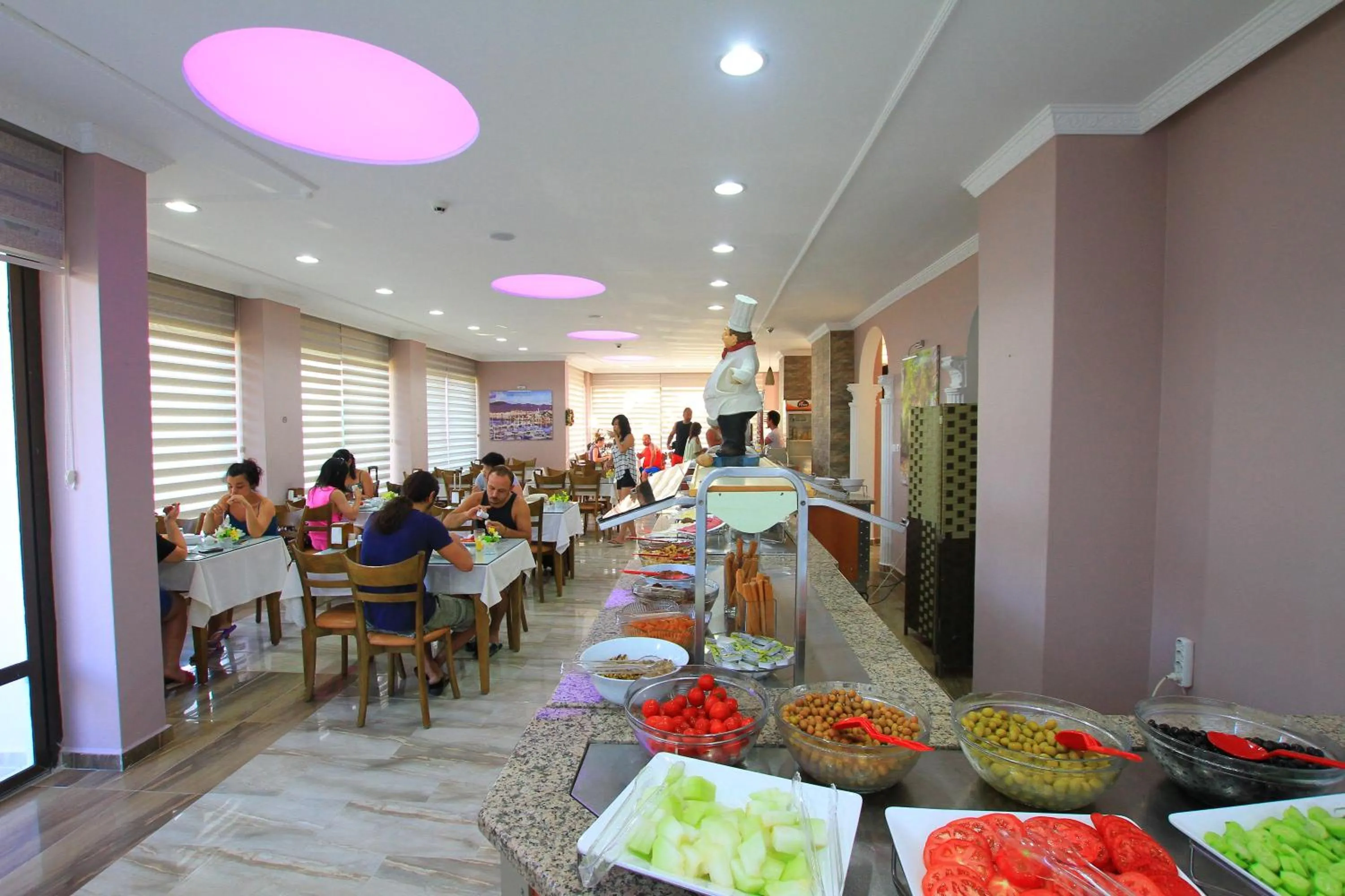 Buffet breakfast in Rosy Hotel Marmaris