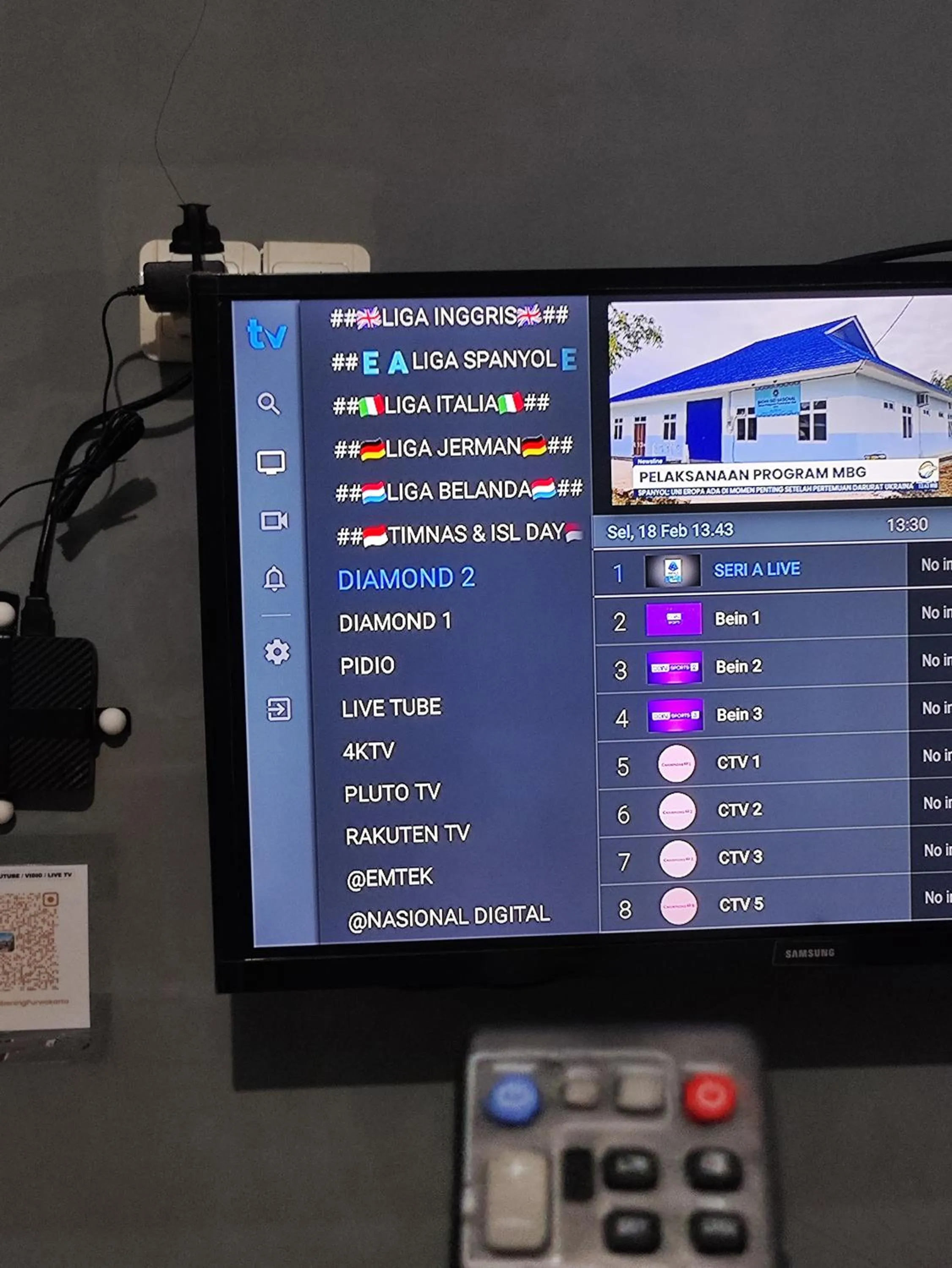 TV and multimedia in Hotel Cibening