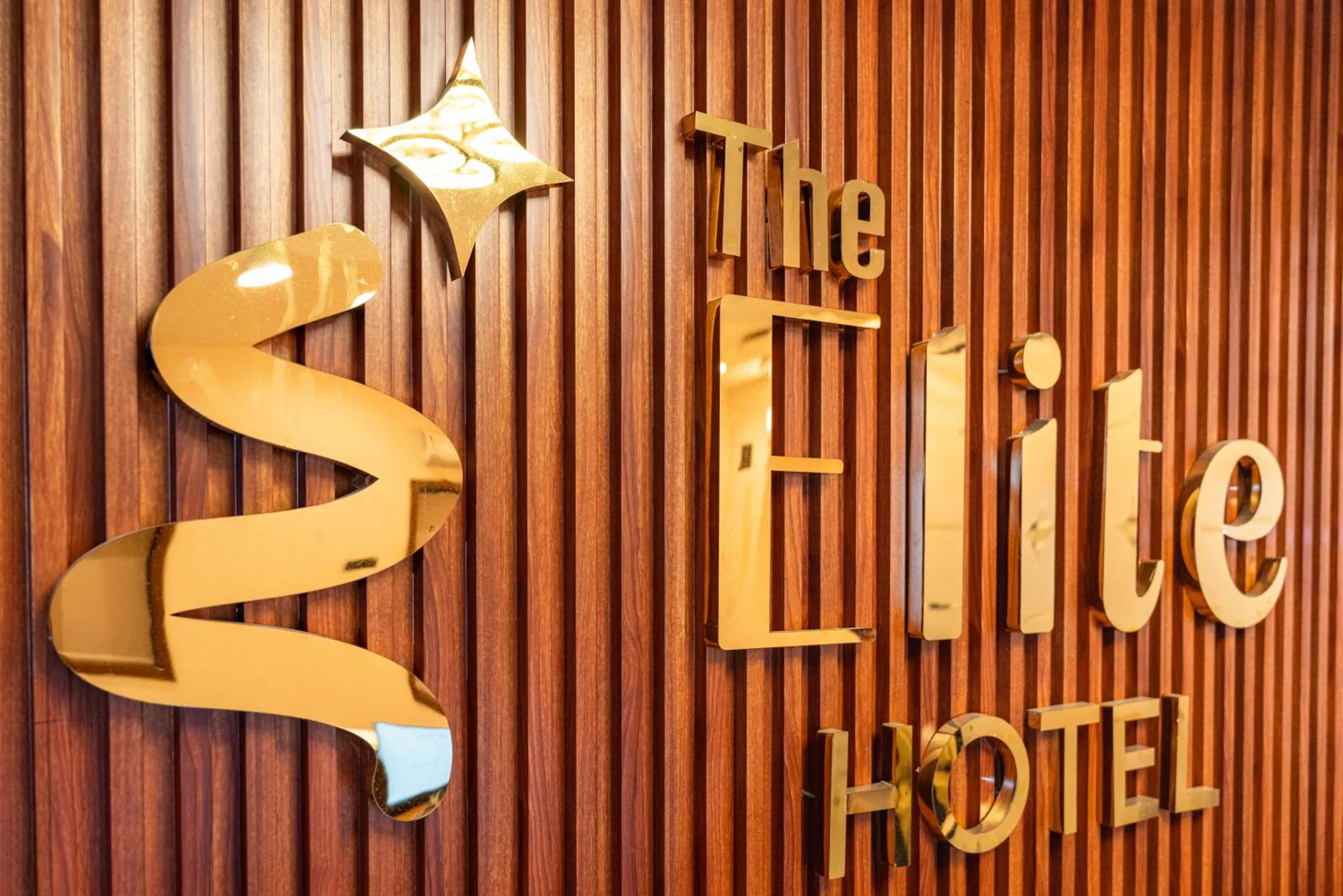 Text overlay in The Elite Hotel