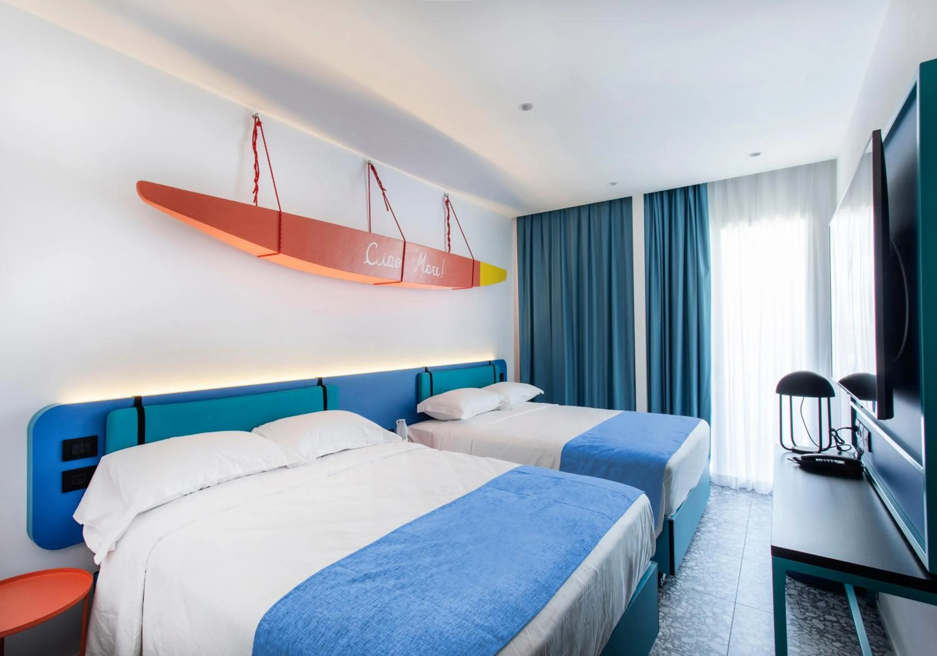 Bedroom, Bed in Hotel Albatros