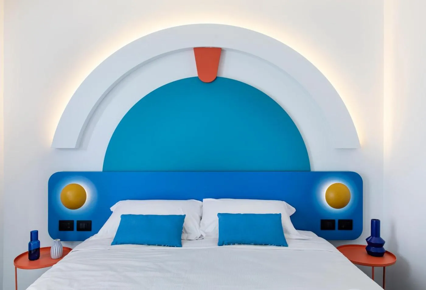 Bedroom, Bed in Hotel Albatros
