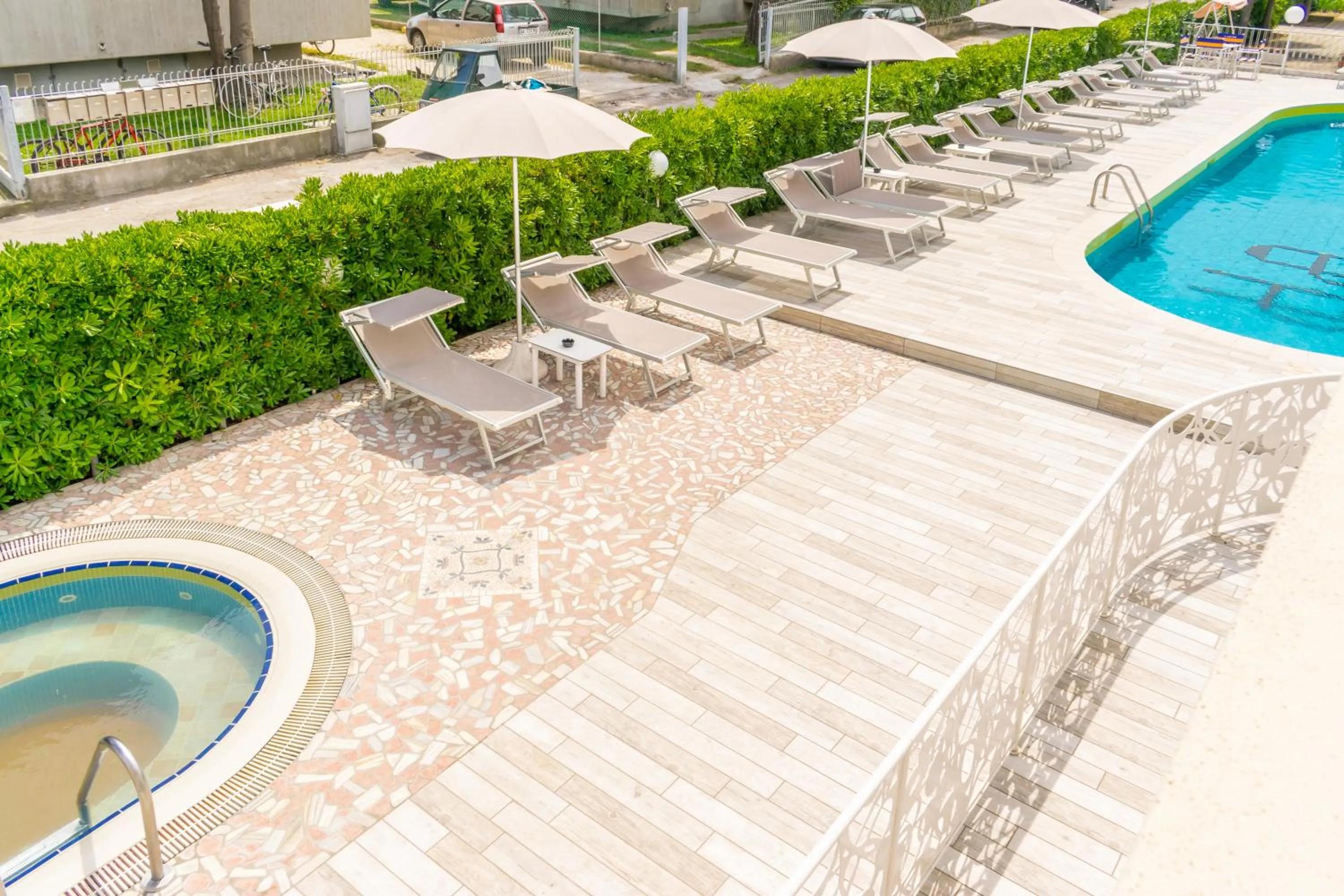 Pool view in Hotel Albatros