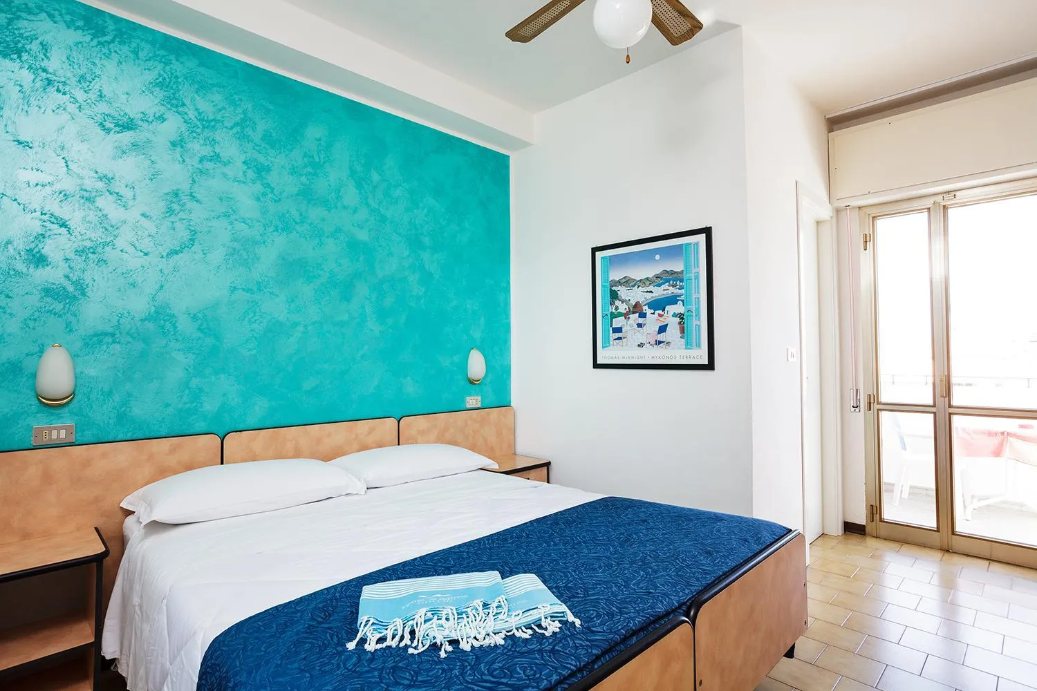 Bedroom, Bed in Hotel Albatros