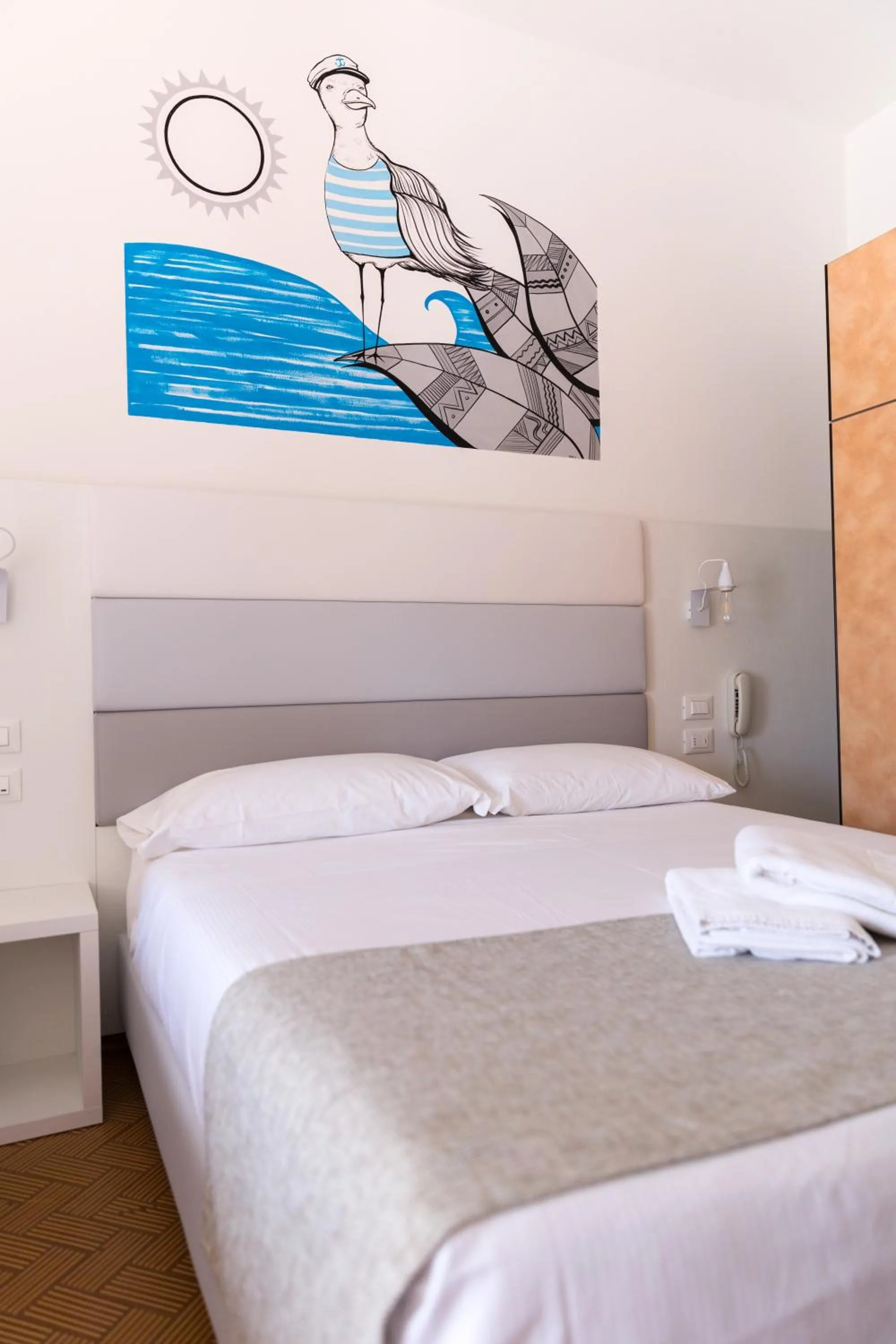 Bedroom, Bed in Hotel Albatros