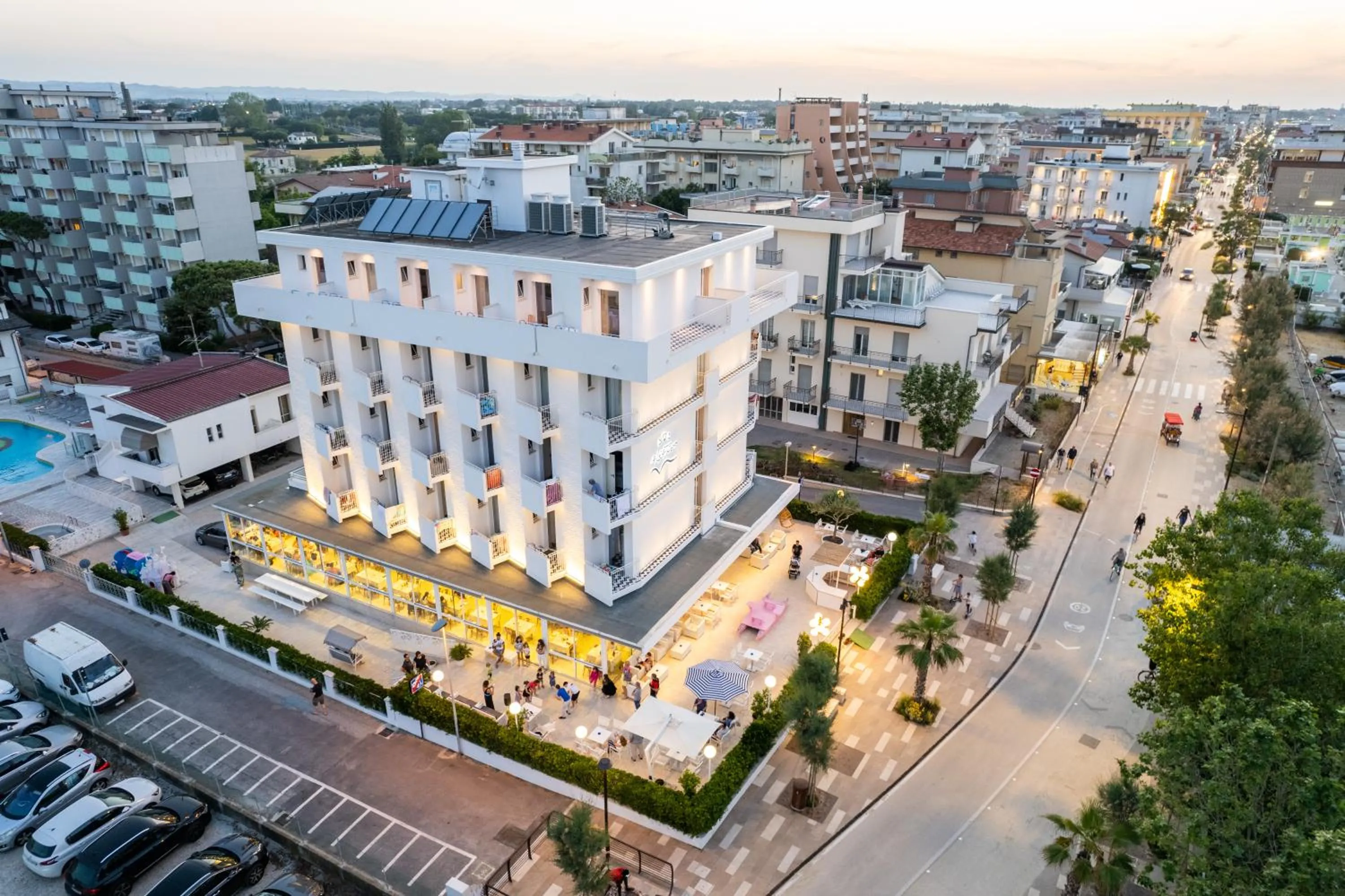 Bird's eye view in Hotel Albatros