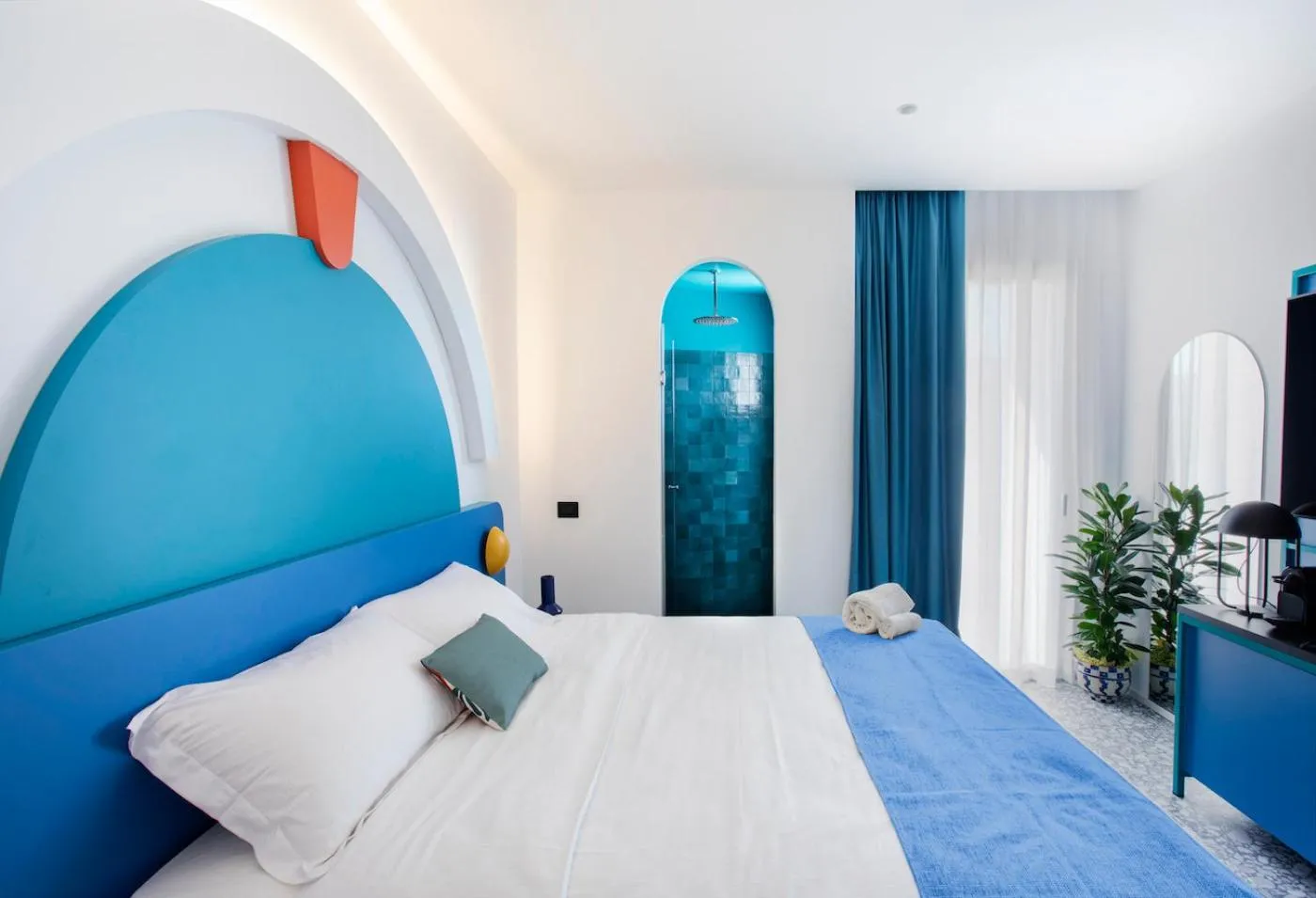 Bedroom, Bed in Hotel Albatros