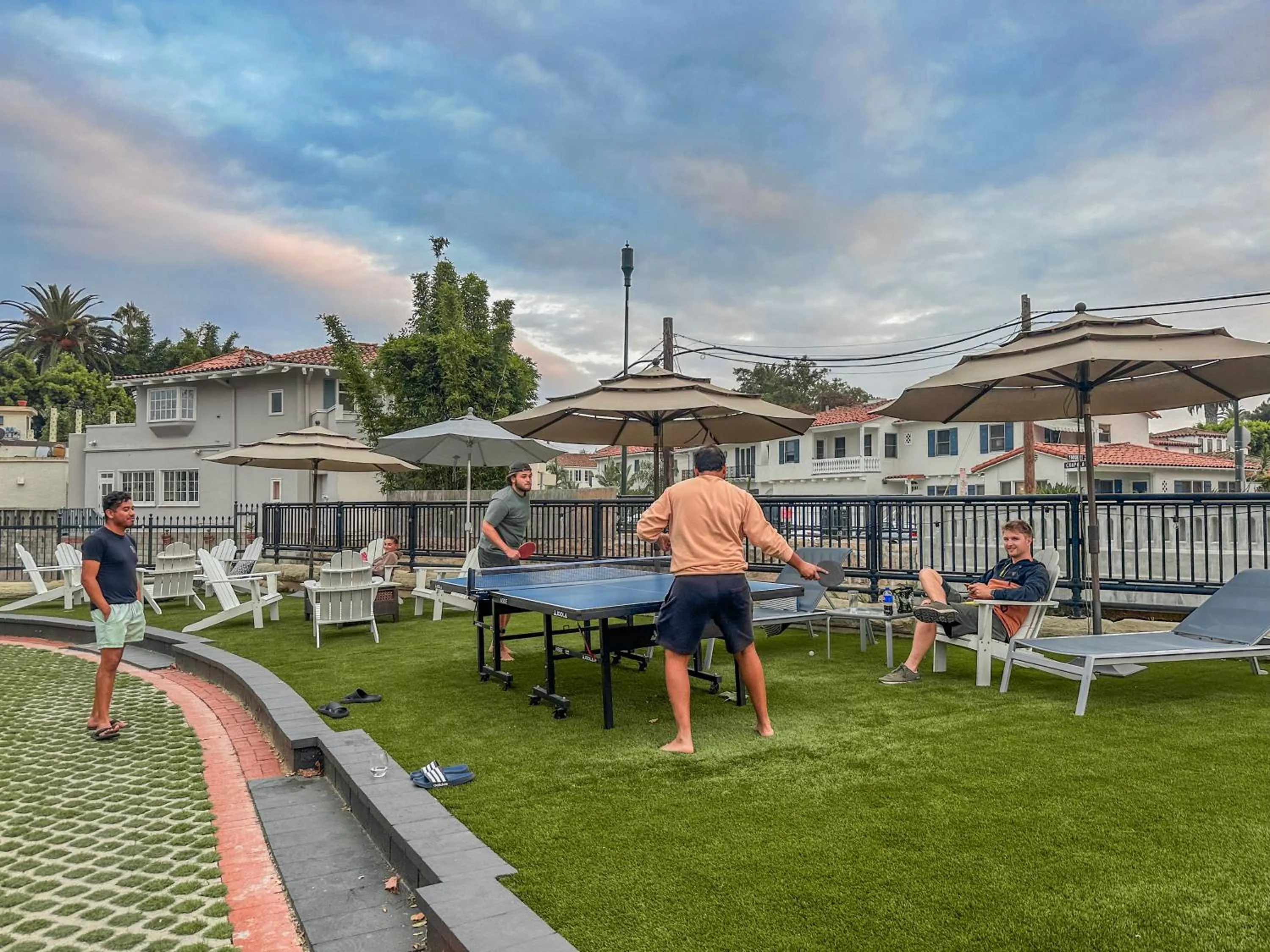 Patio in ITH Santa Barbara Surf Hostel