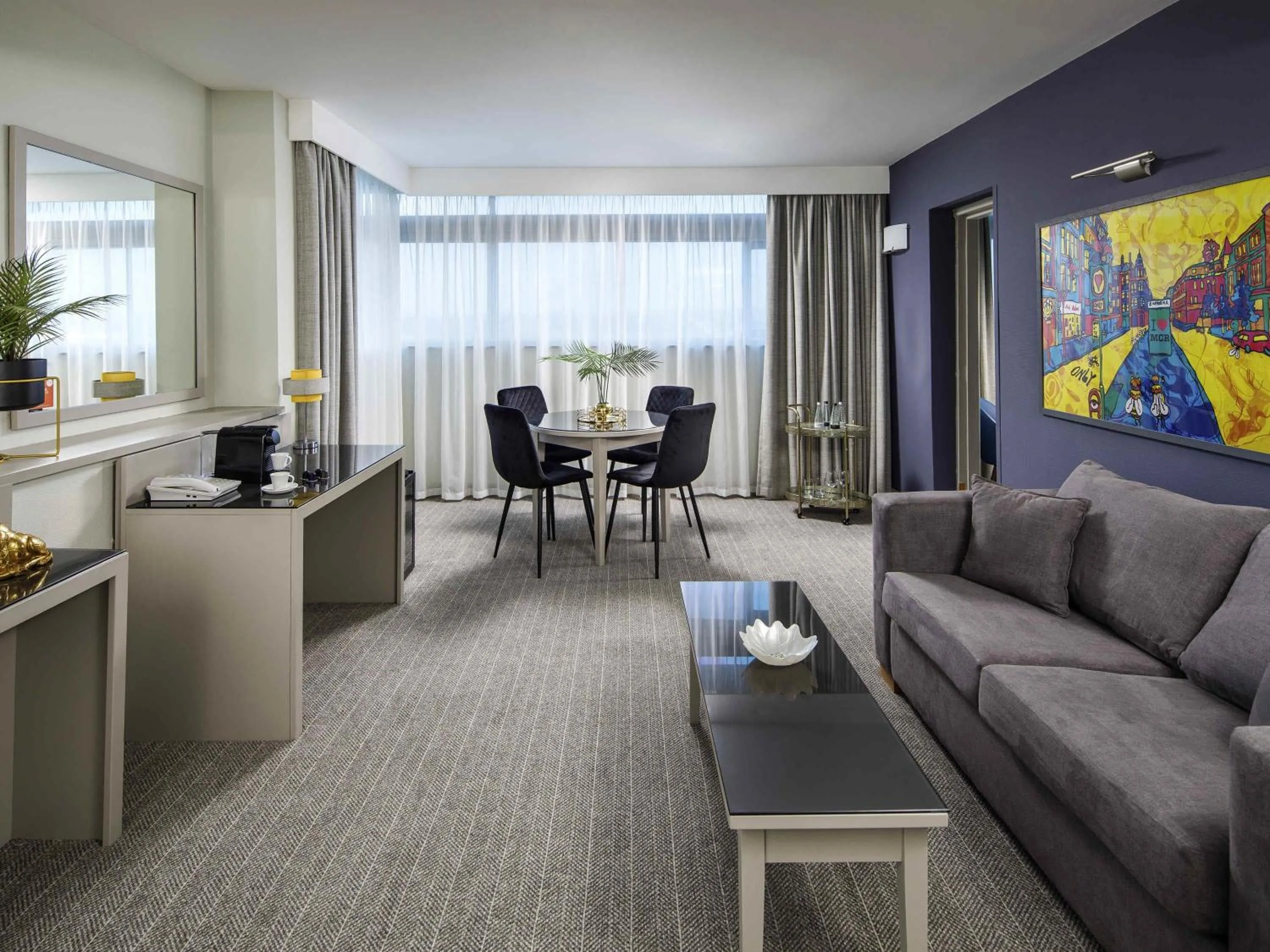 Bedroom in Mercure Manchester Piccadilly Hotel