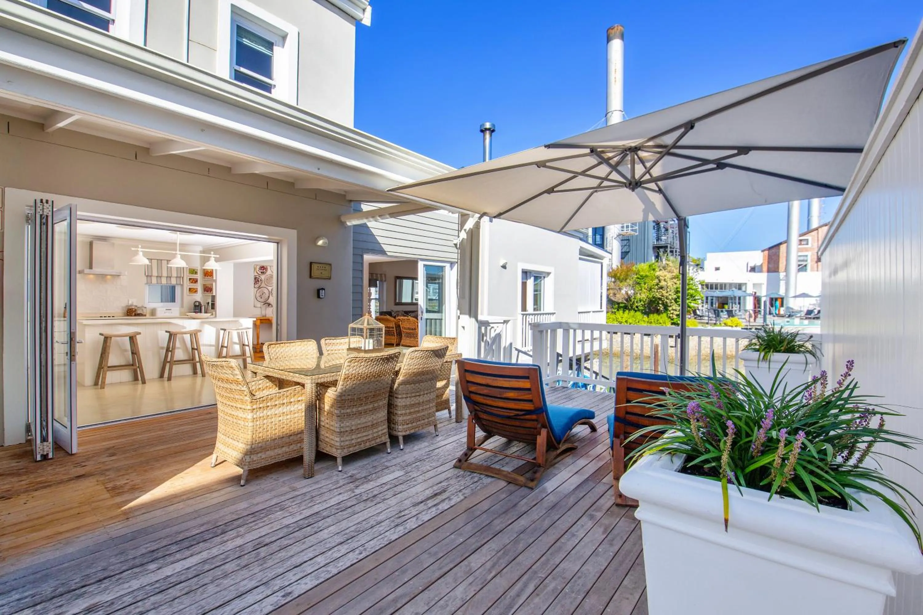 Patio in Thesen Island Holiday House