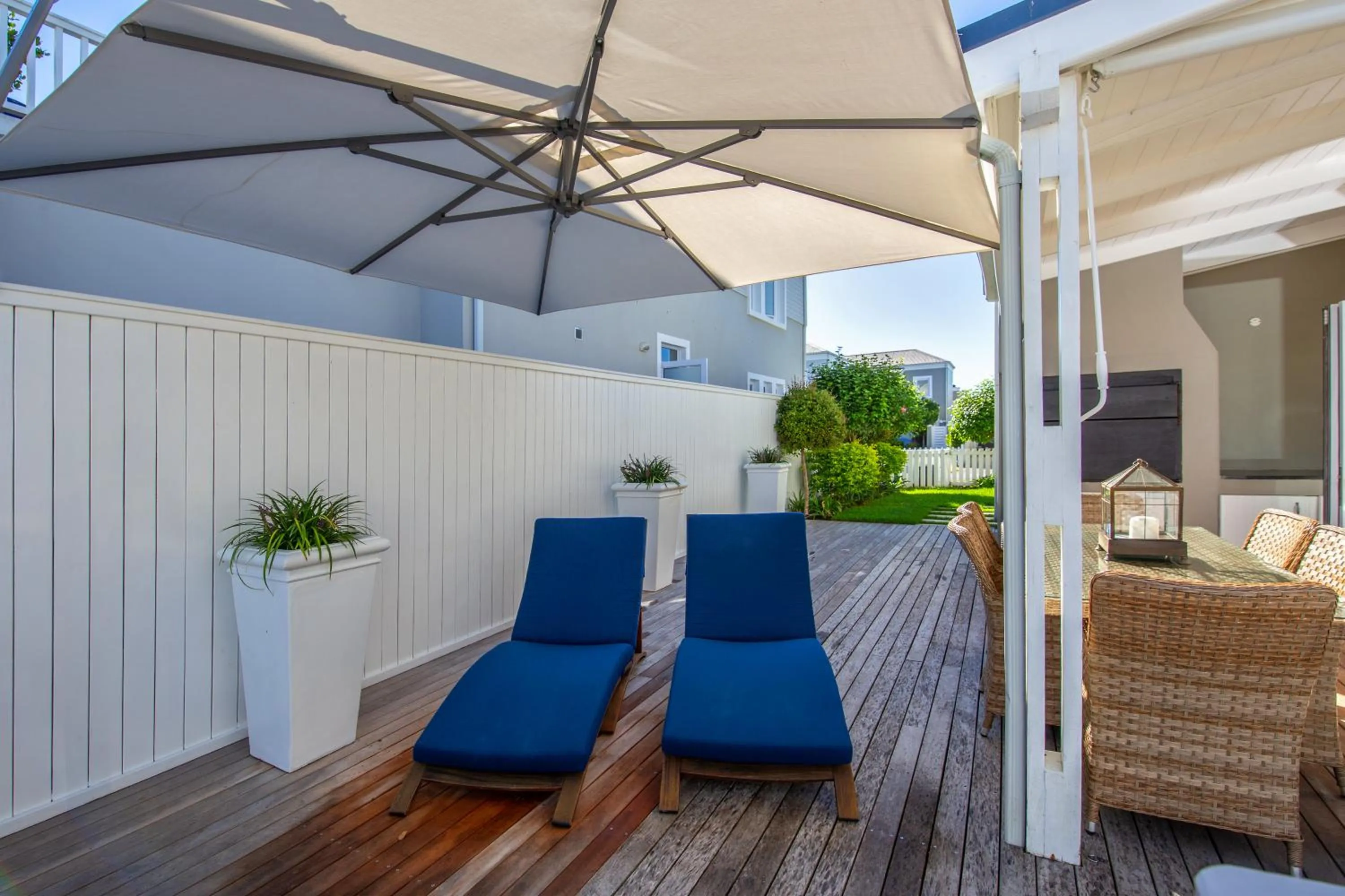 Patio in Thesen Island Holiday House