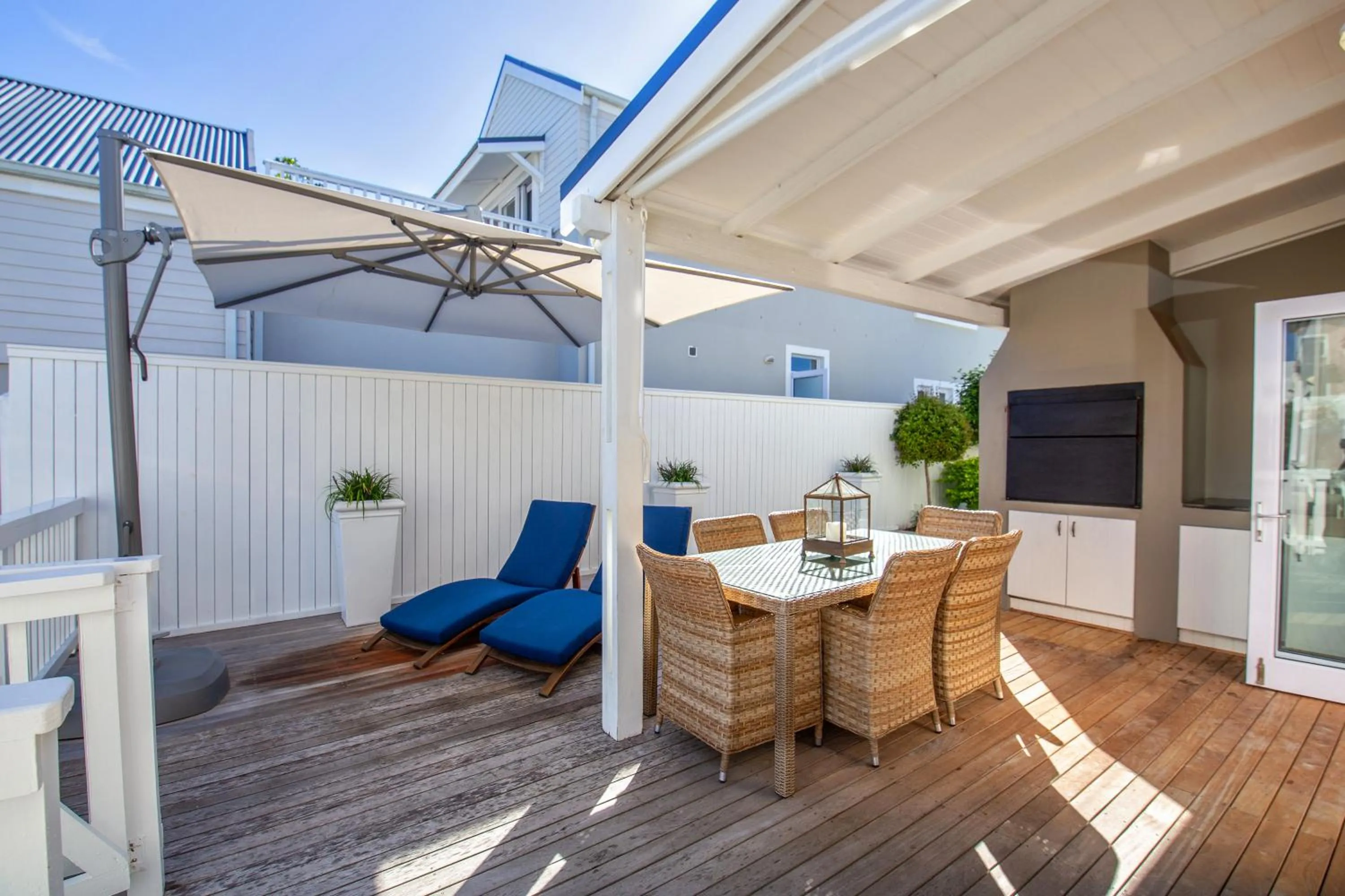 Patio in Thesen Island Holiday House
