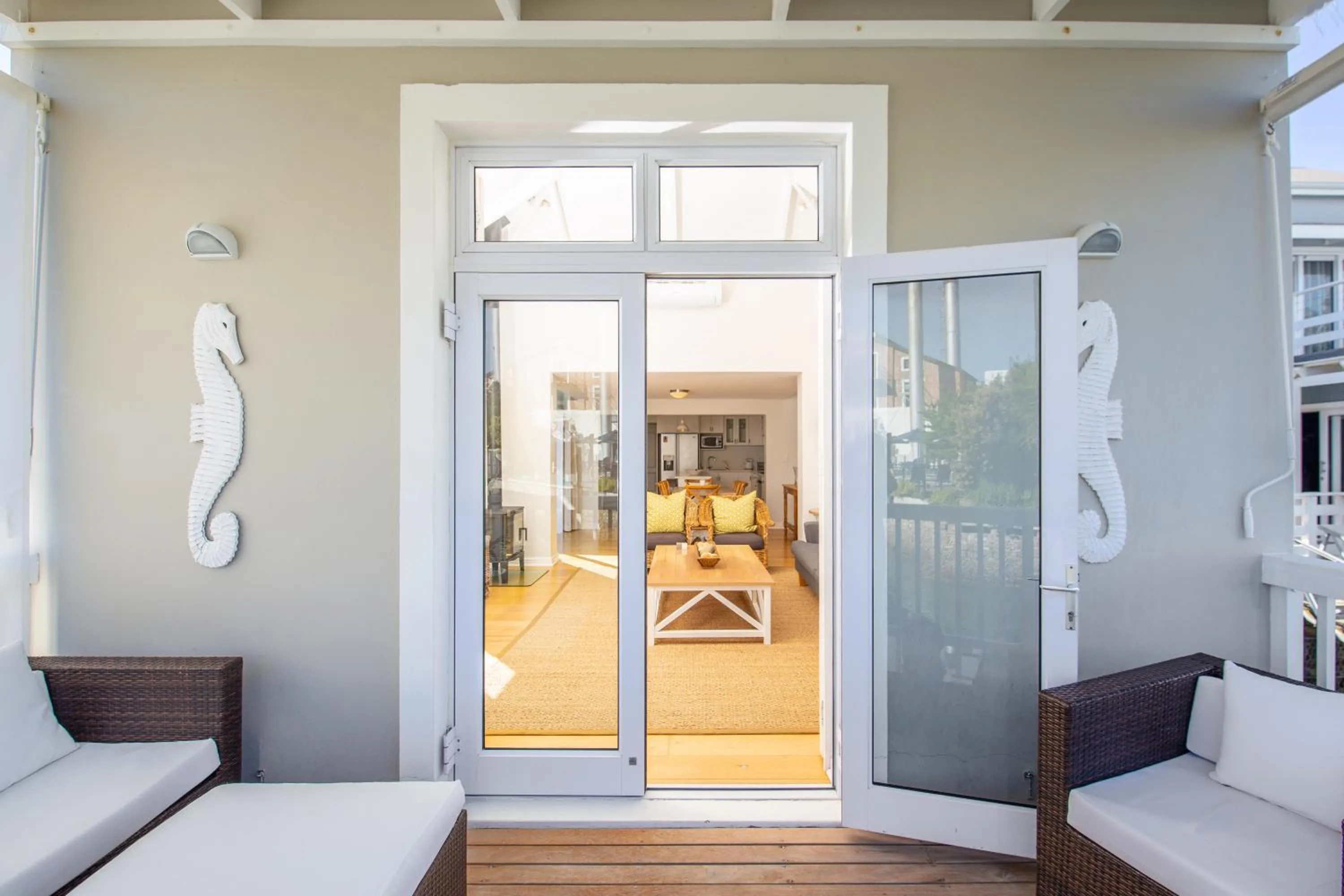 Balcony/Terrace in Thesen Island Holiday House