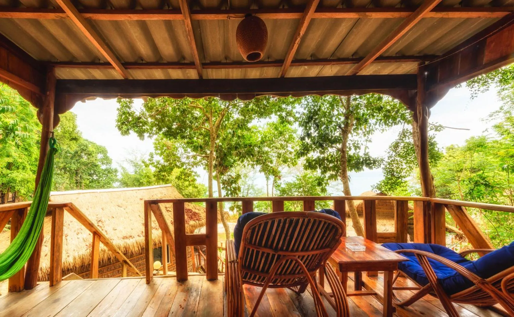Natural landscape in White Beach Bungalows