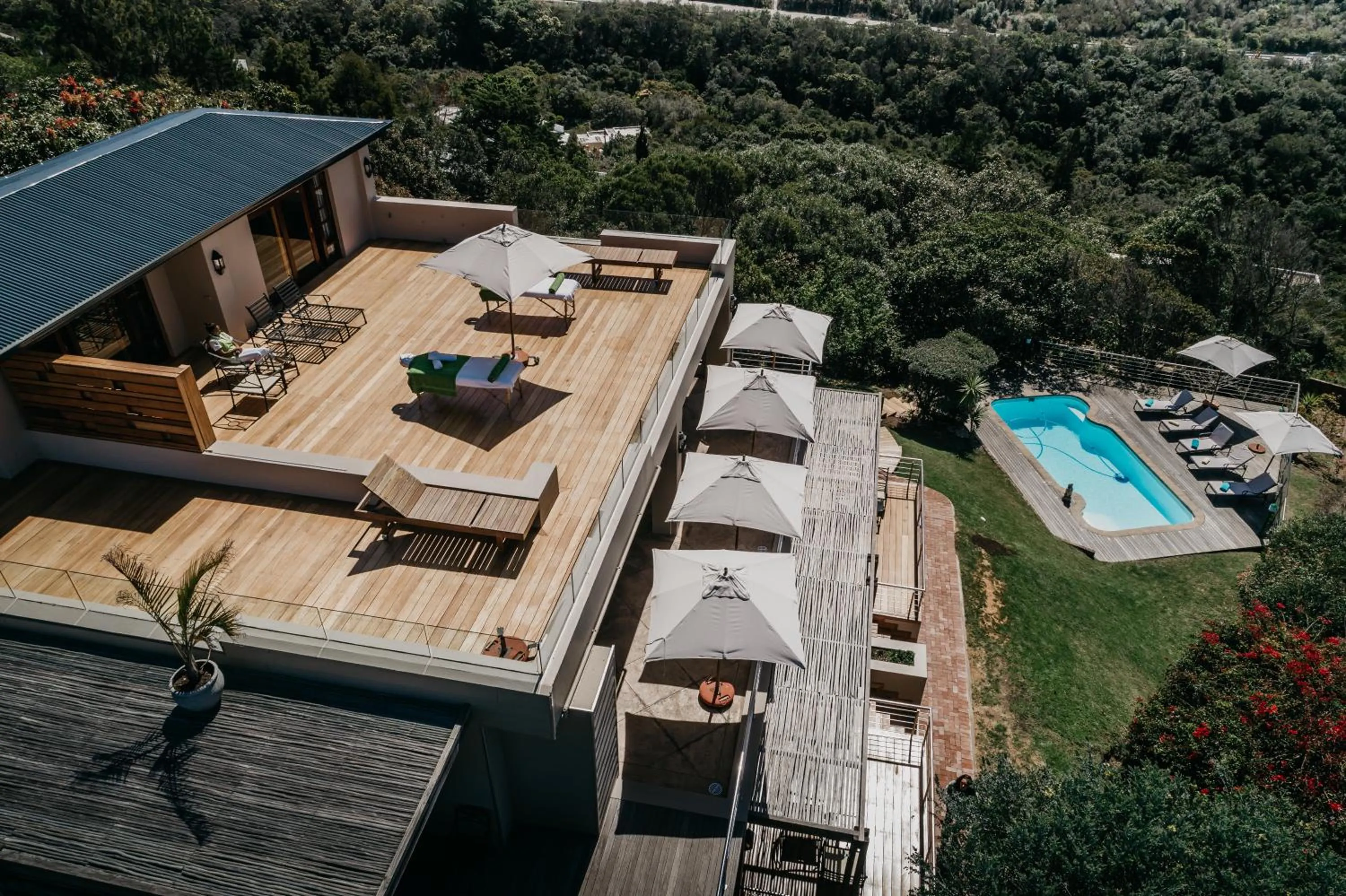 Patio in La Vista Lodge