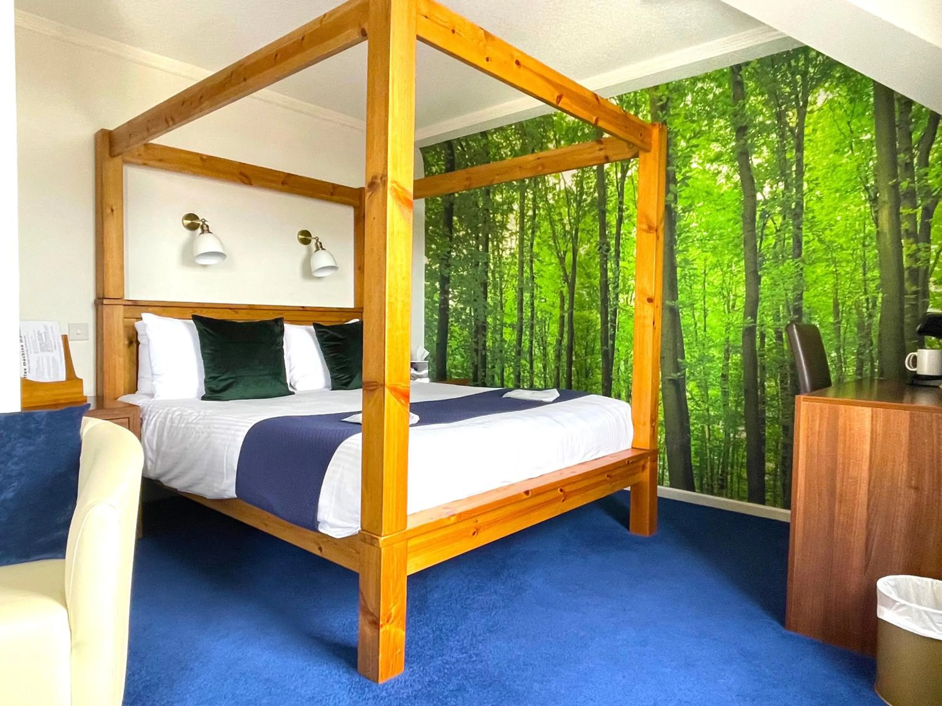 Bed in The Continental Hotel, Derby