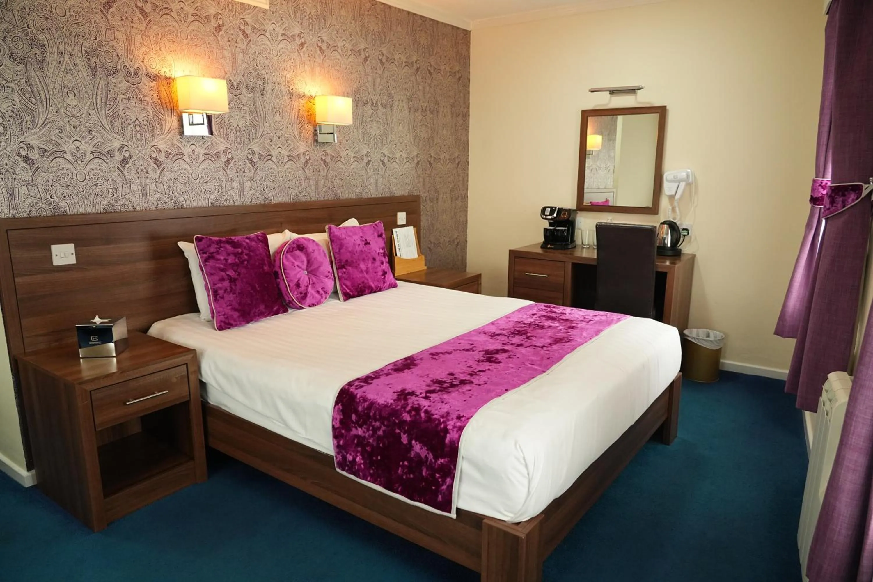 Bed in The Continental Hotel, Derby