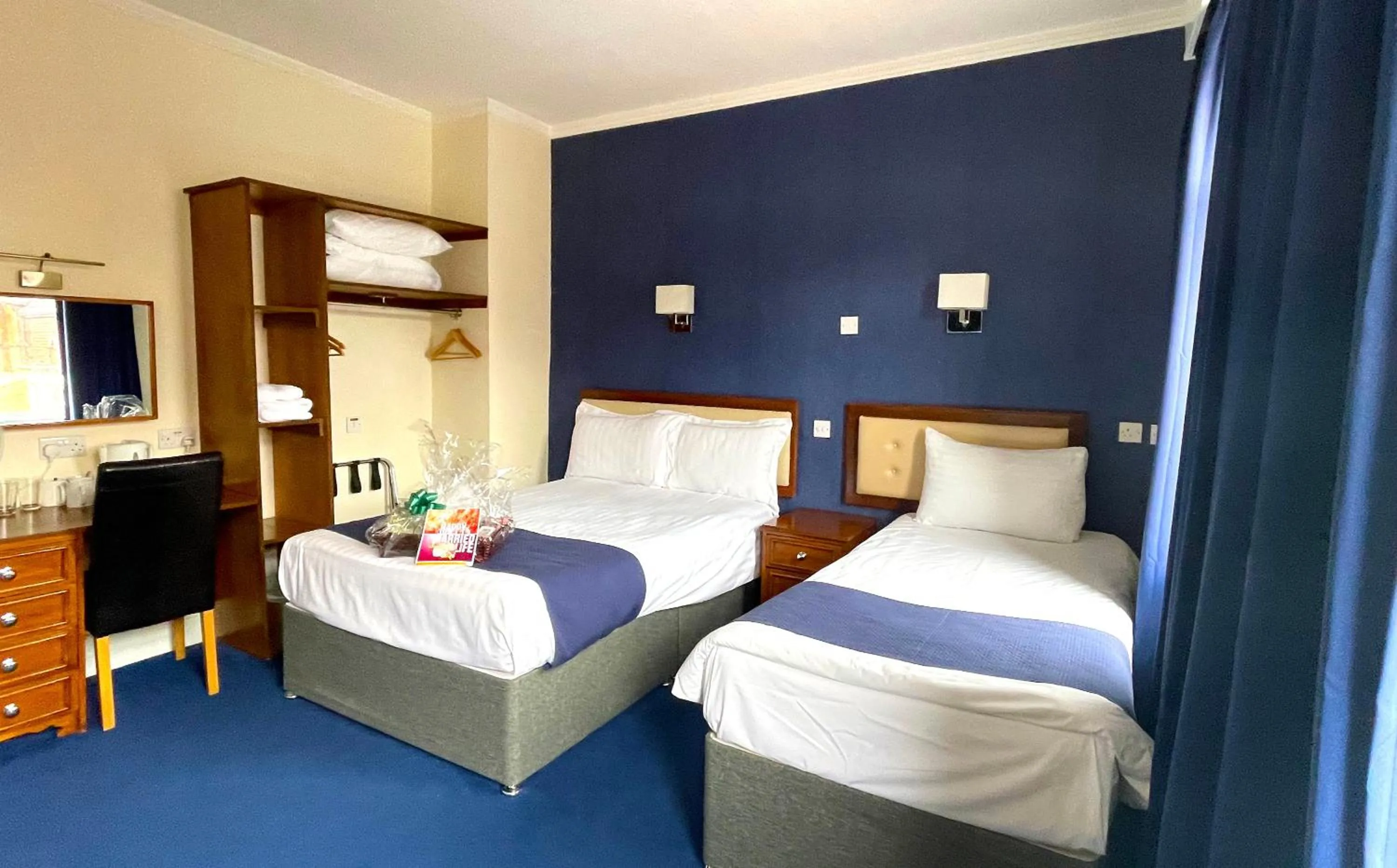 Bed in The Continental Hotel, Derby