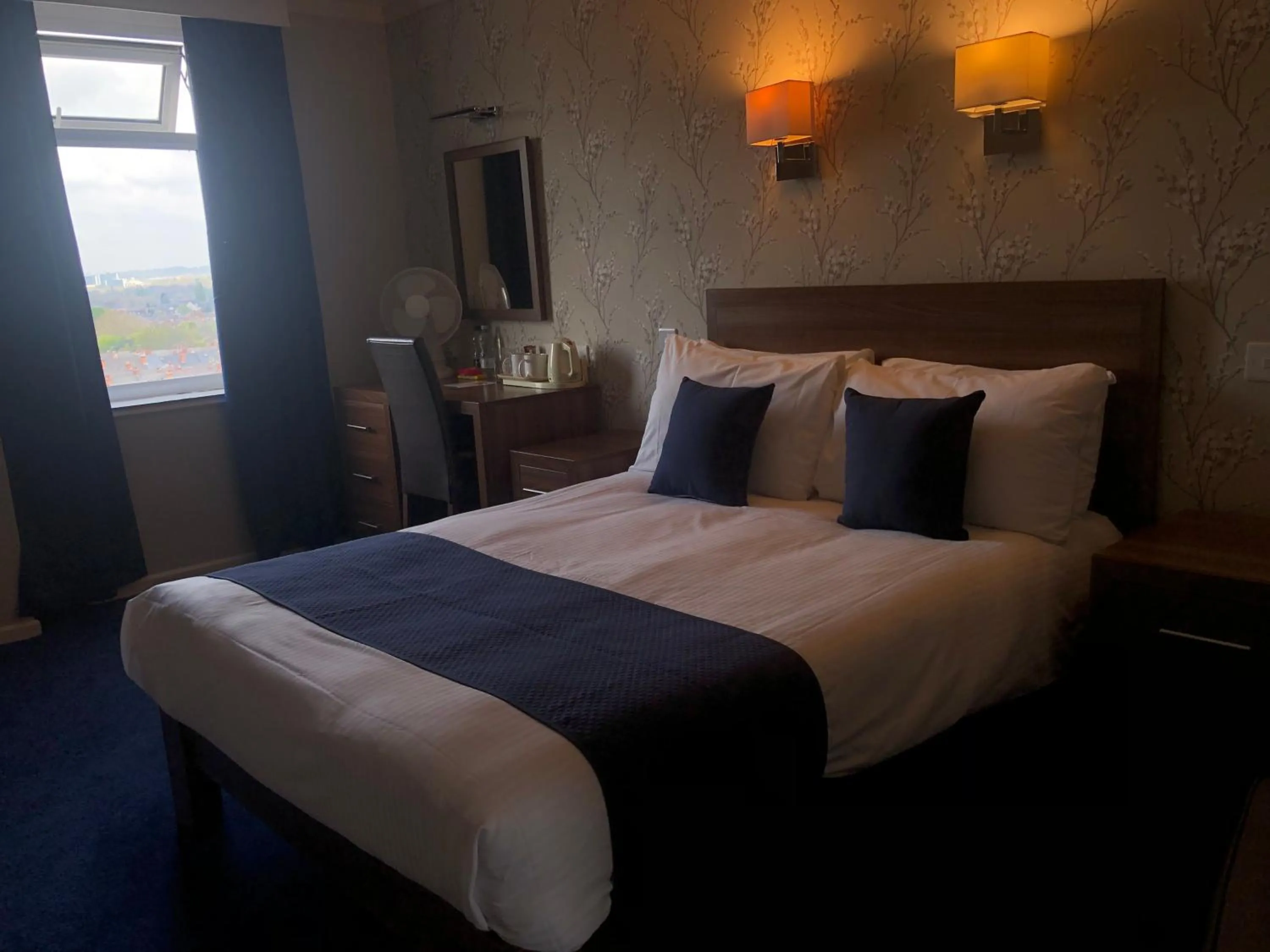 Bed in The Continental Hotel, Derby