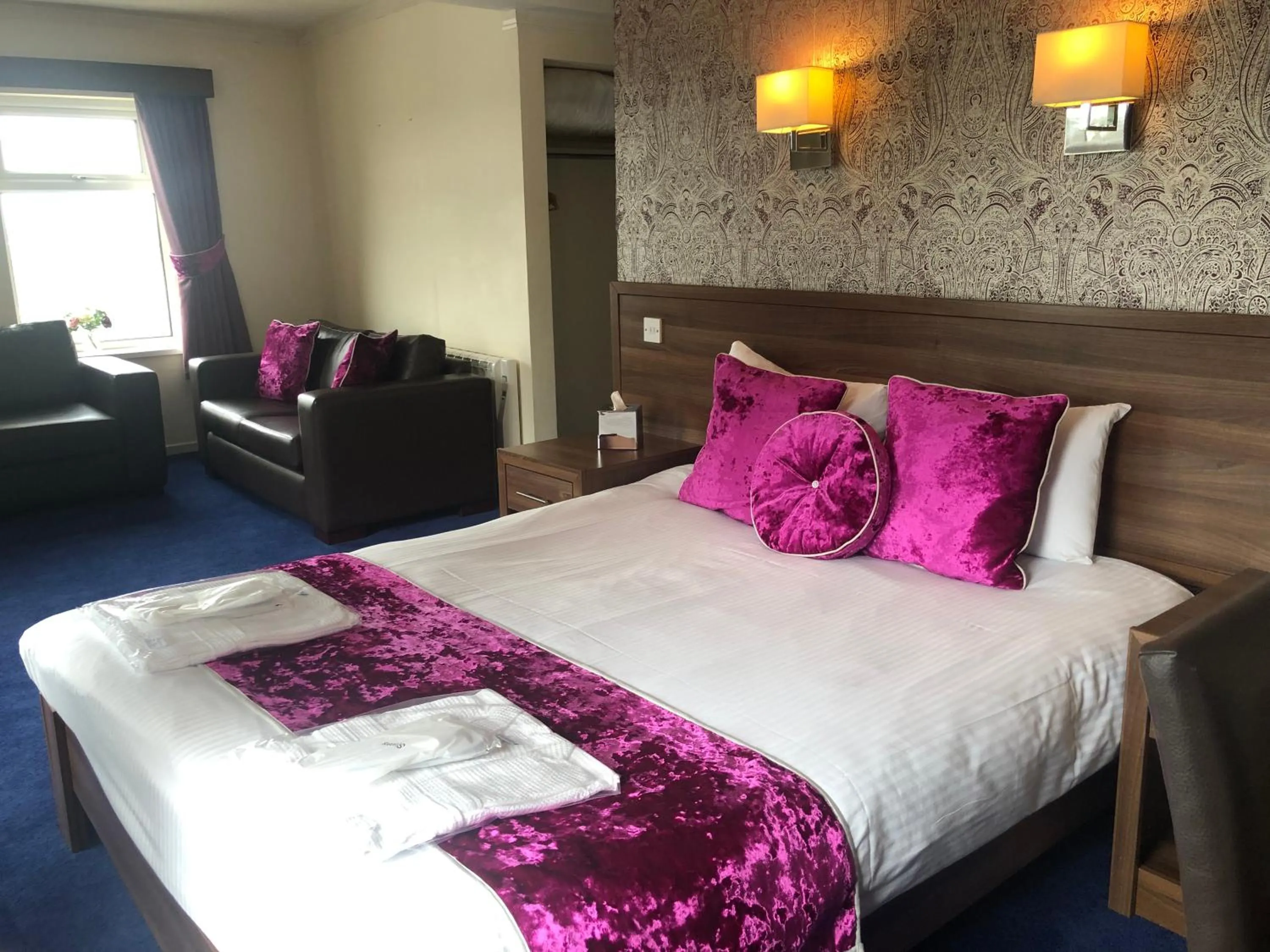 Bed in The Continental Hotel, Derby