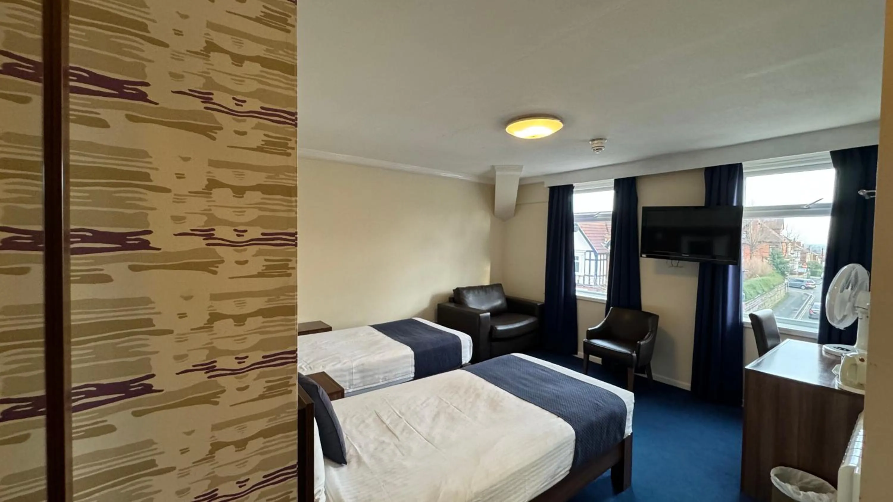 Bed in The Continental Hotel, Derby