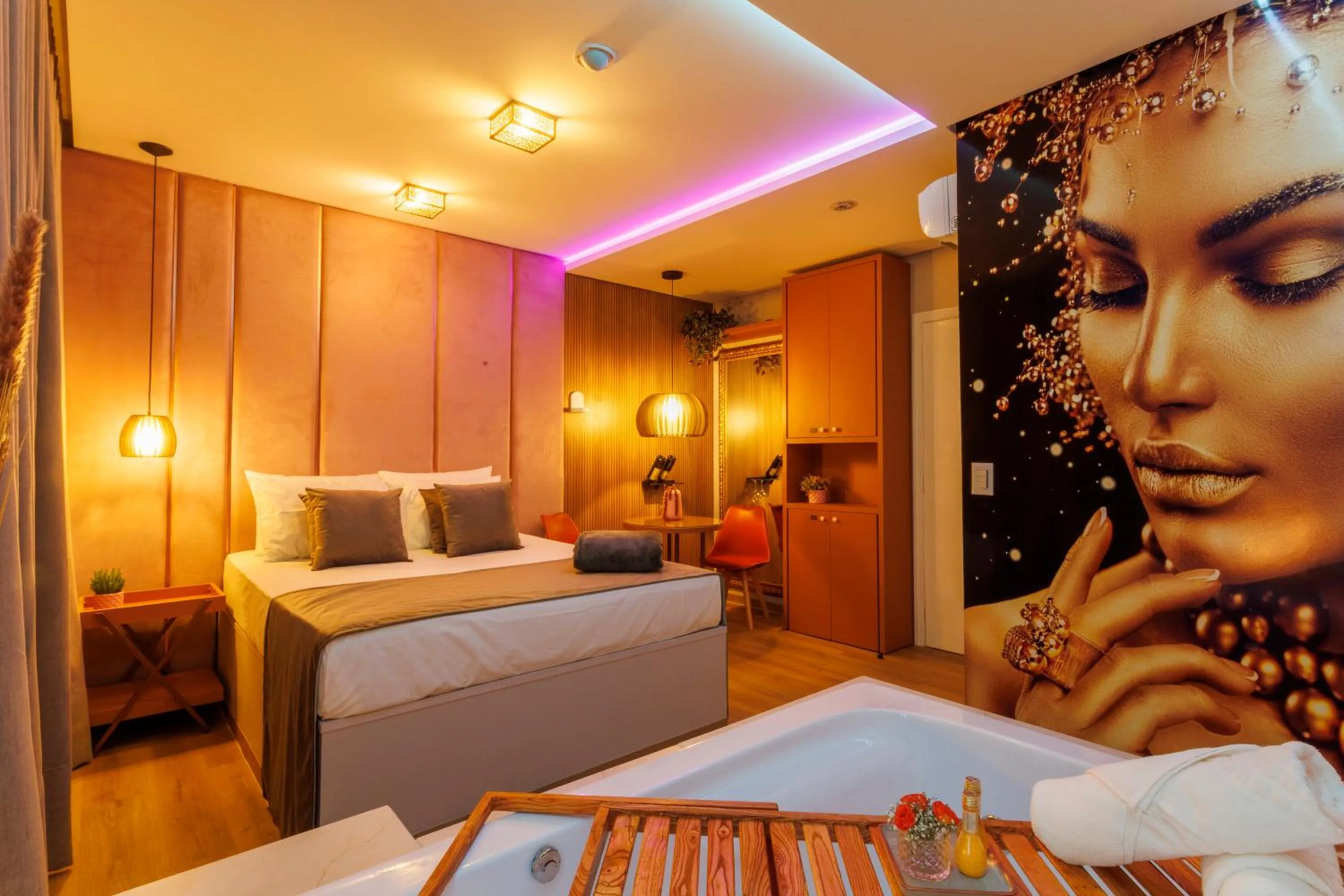 Bed in Medieval Hotel Motel SPA - Porto Alegre-RS