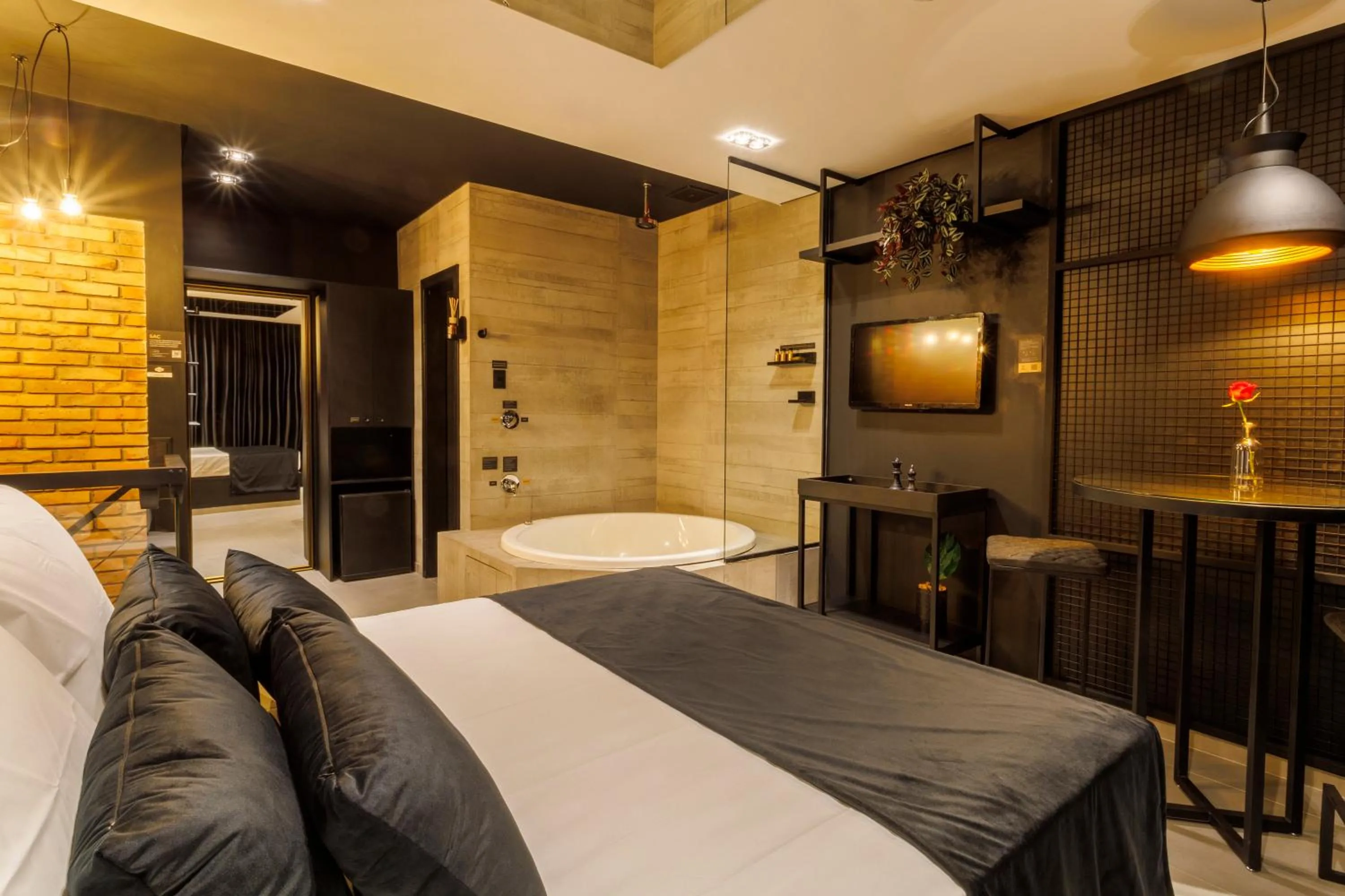 Bed in Medieval Hotel Motel SPA - Porto Alegre-RS