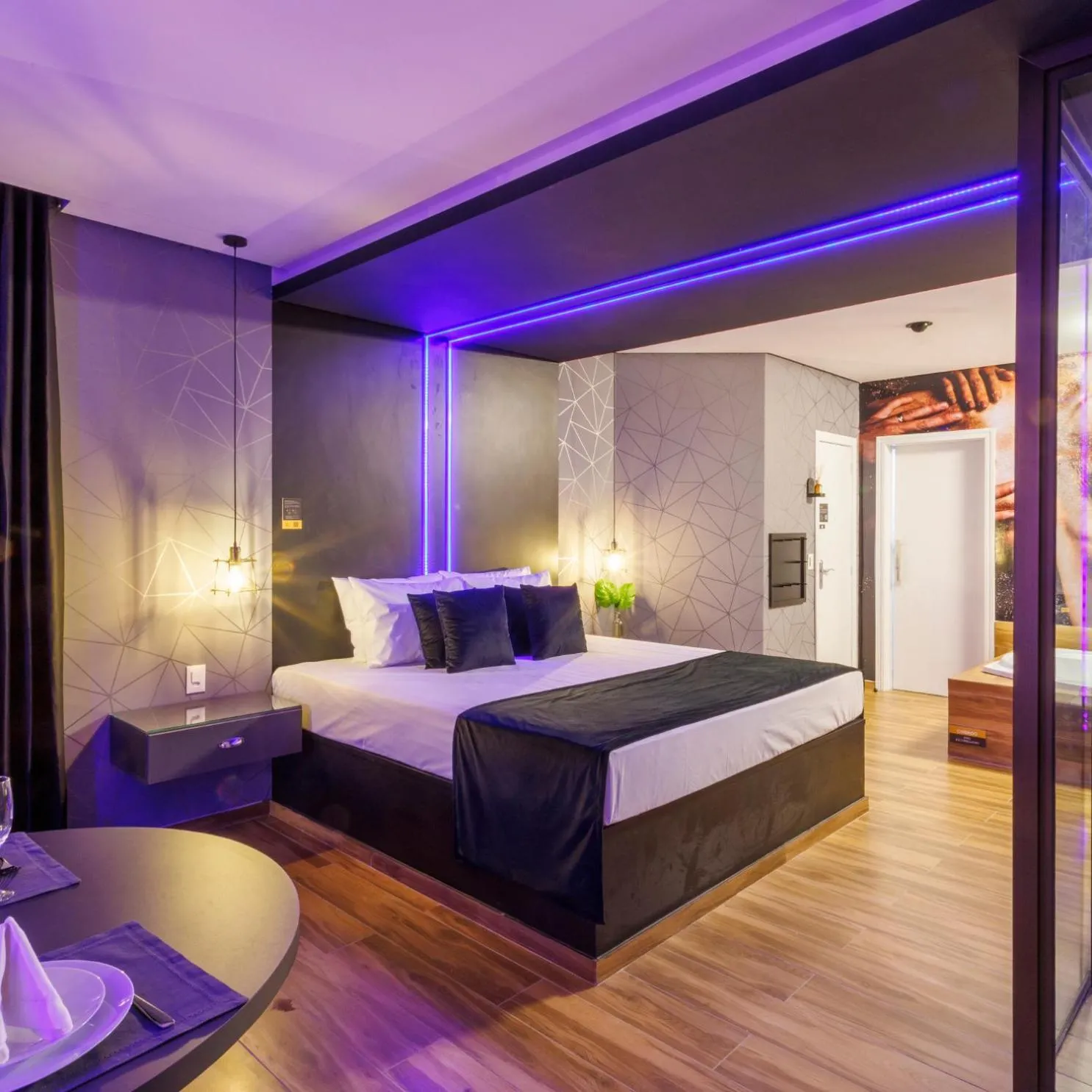 Bed in Medieval Hotel Motel SPA - Porto Alegre-RS