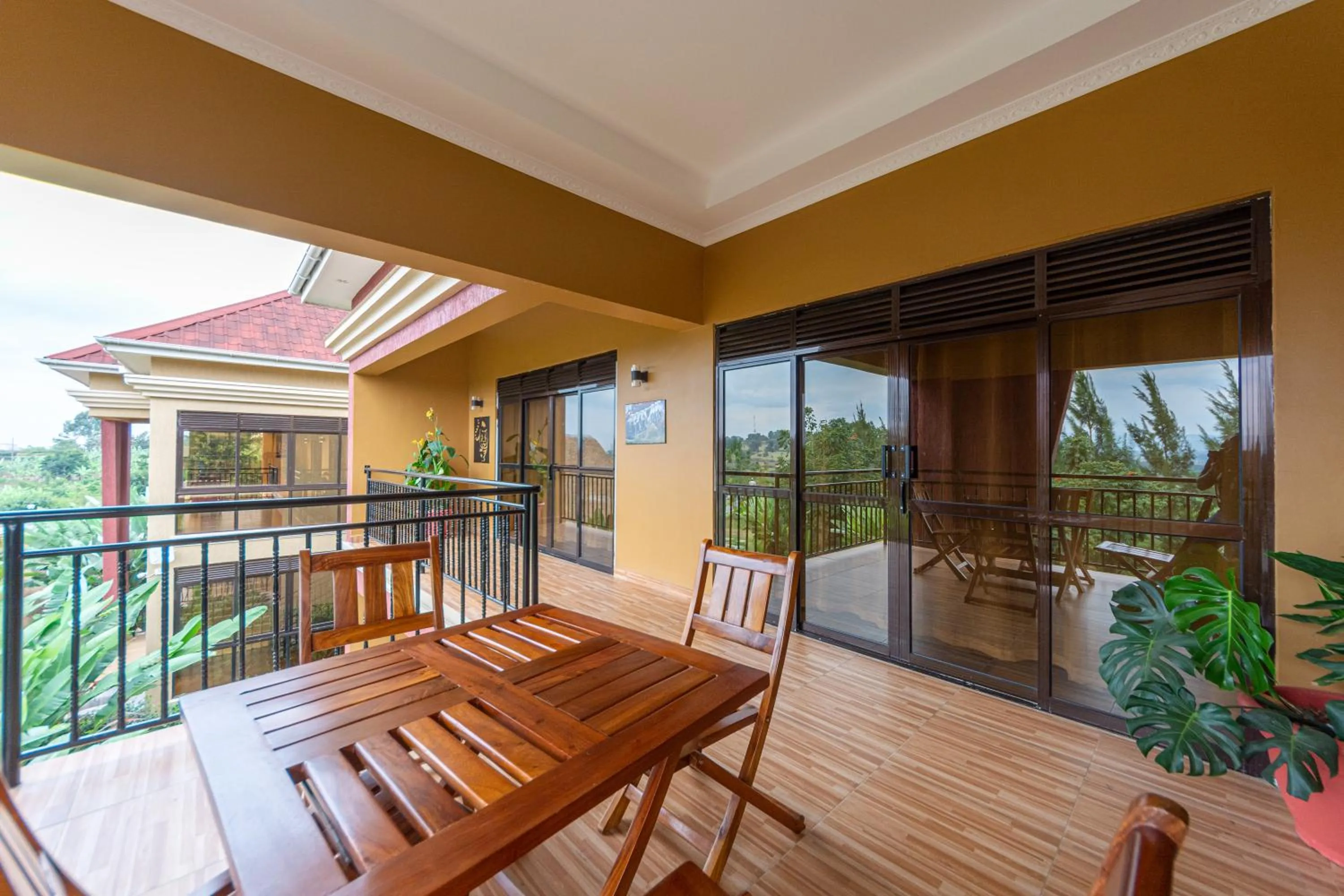 Balcony/Terrace in Las Vegas Garden Hotel Mbarara