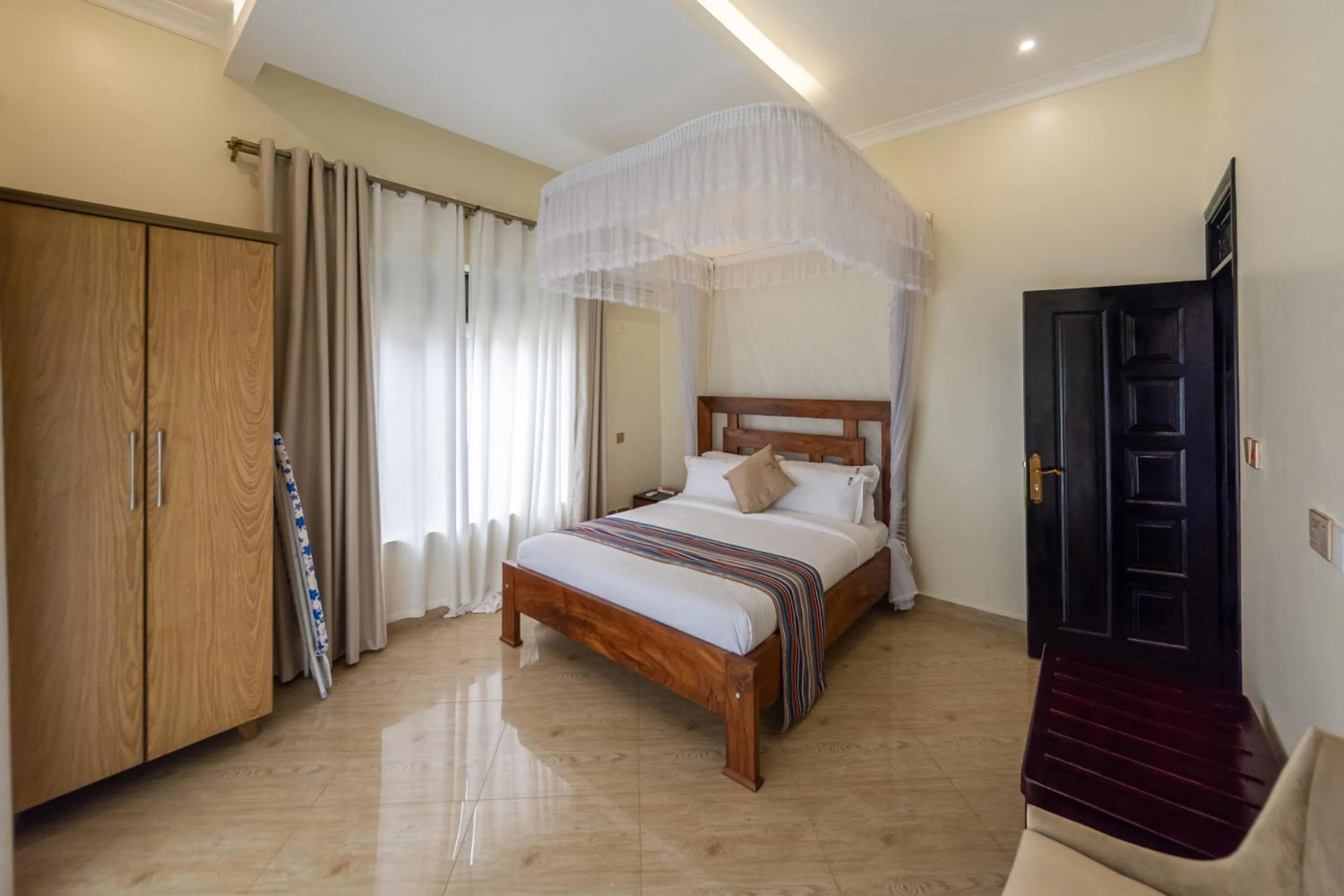 Bed in Las Vegas Garden Hotel Mbarara