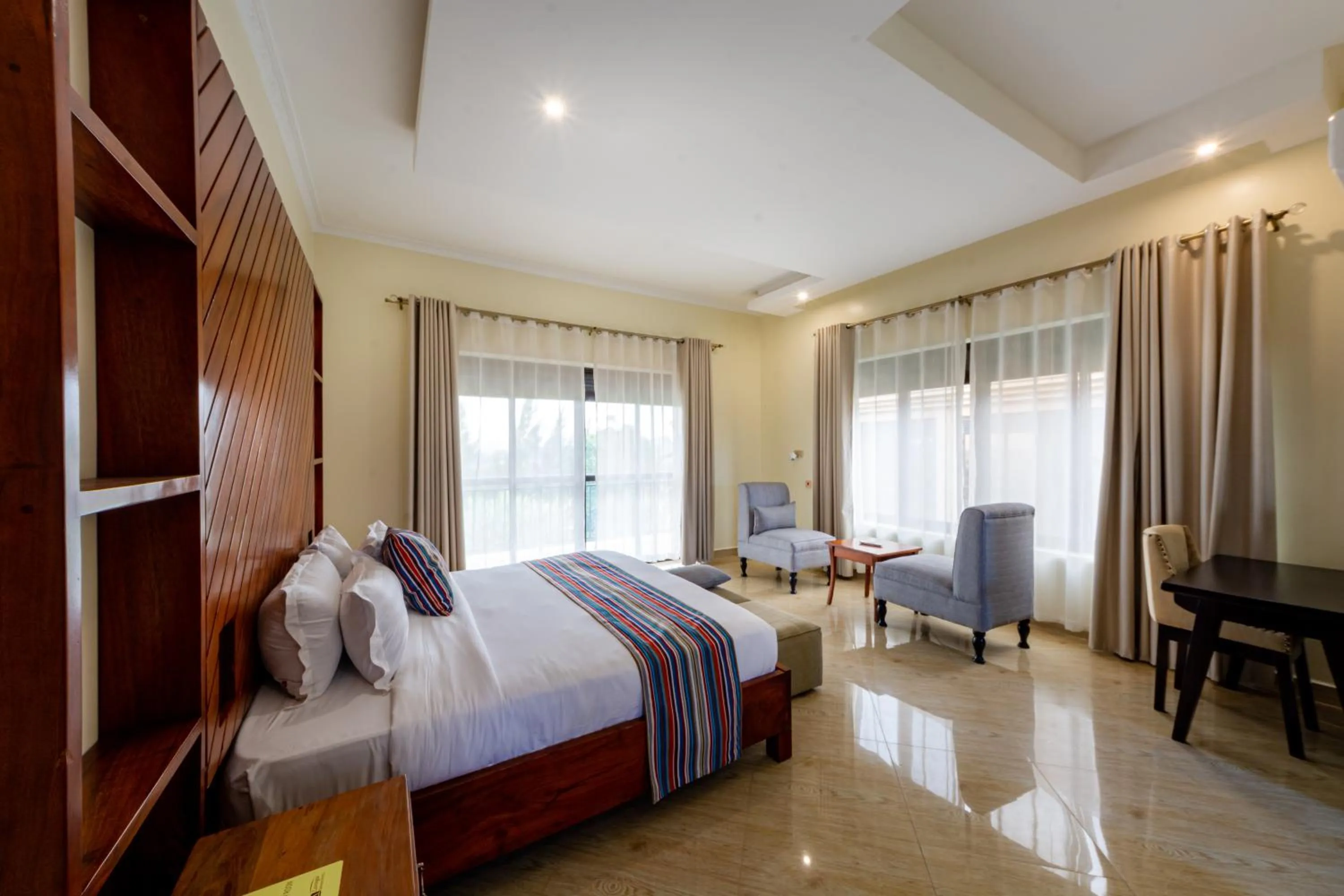 Bed in Las Vegas Garden Hotel Mbarara