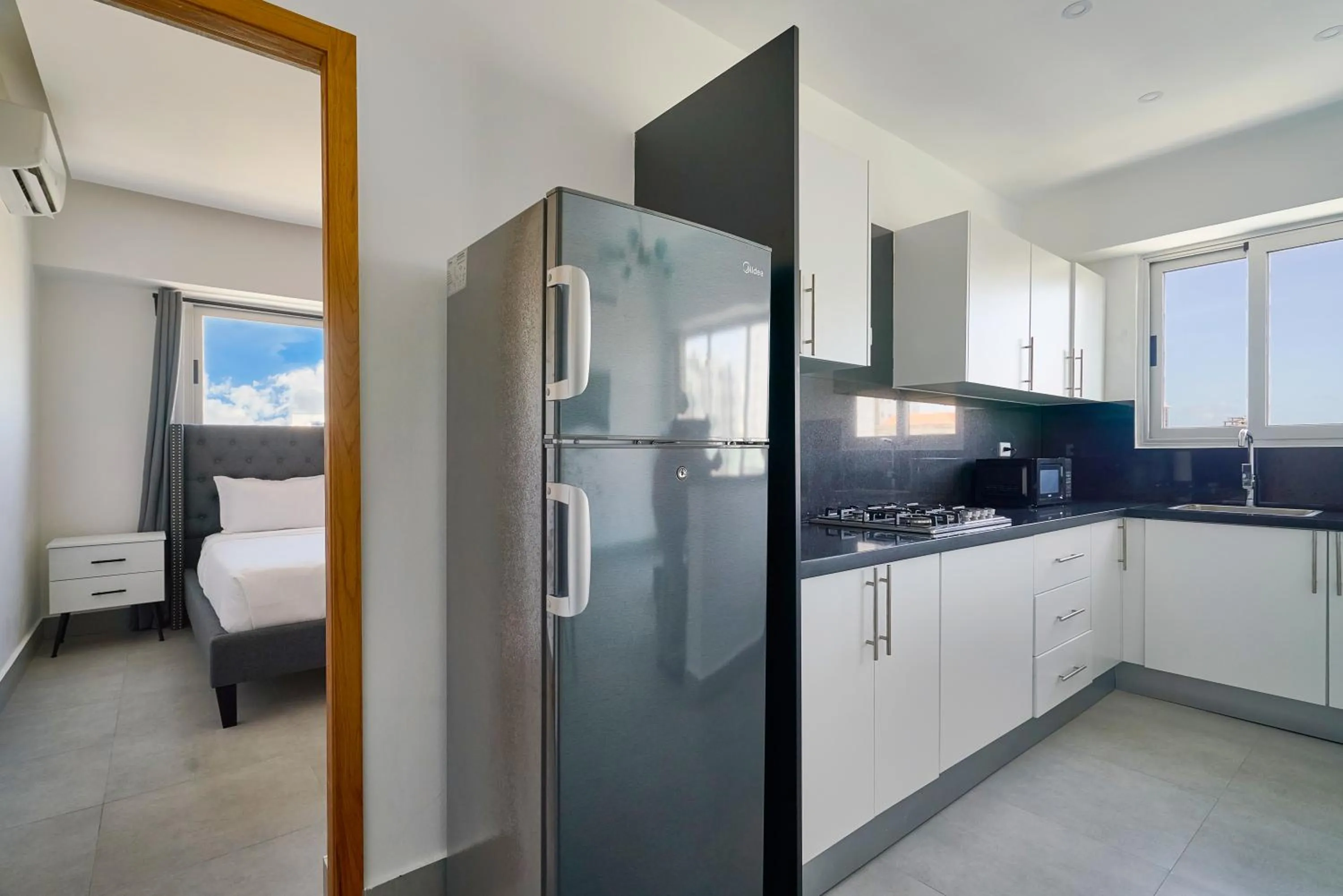 Bed in Central Suites Tower